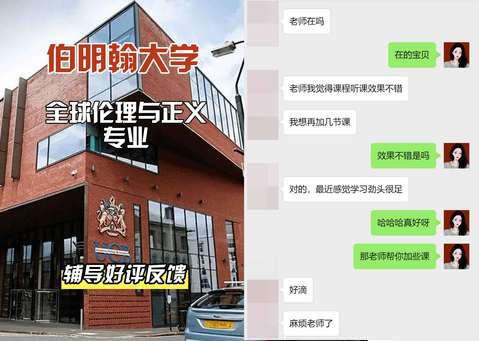 伯明翰大学伯大全球伦理与正义辅导好评反馈