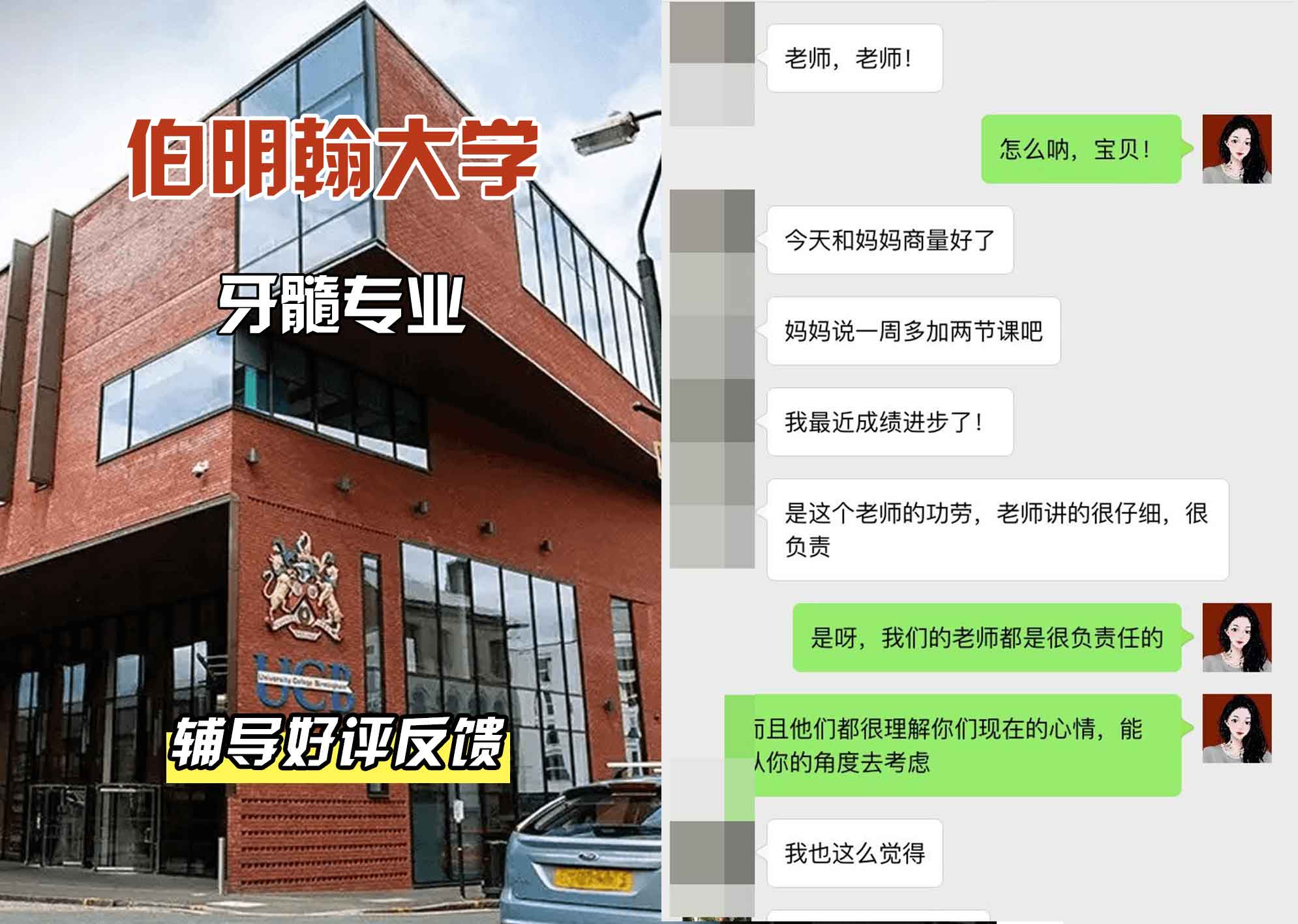 伯明翰大学伯大牙髓学辅导好评反馈