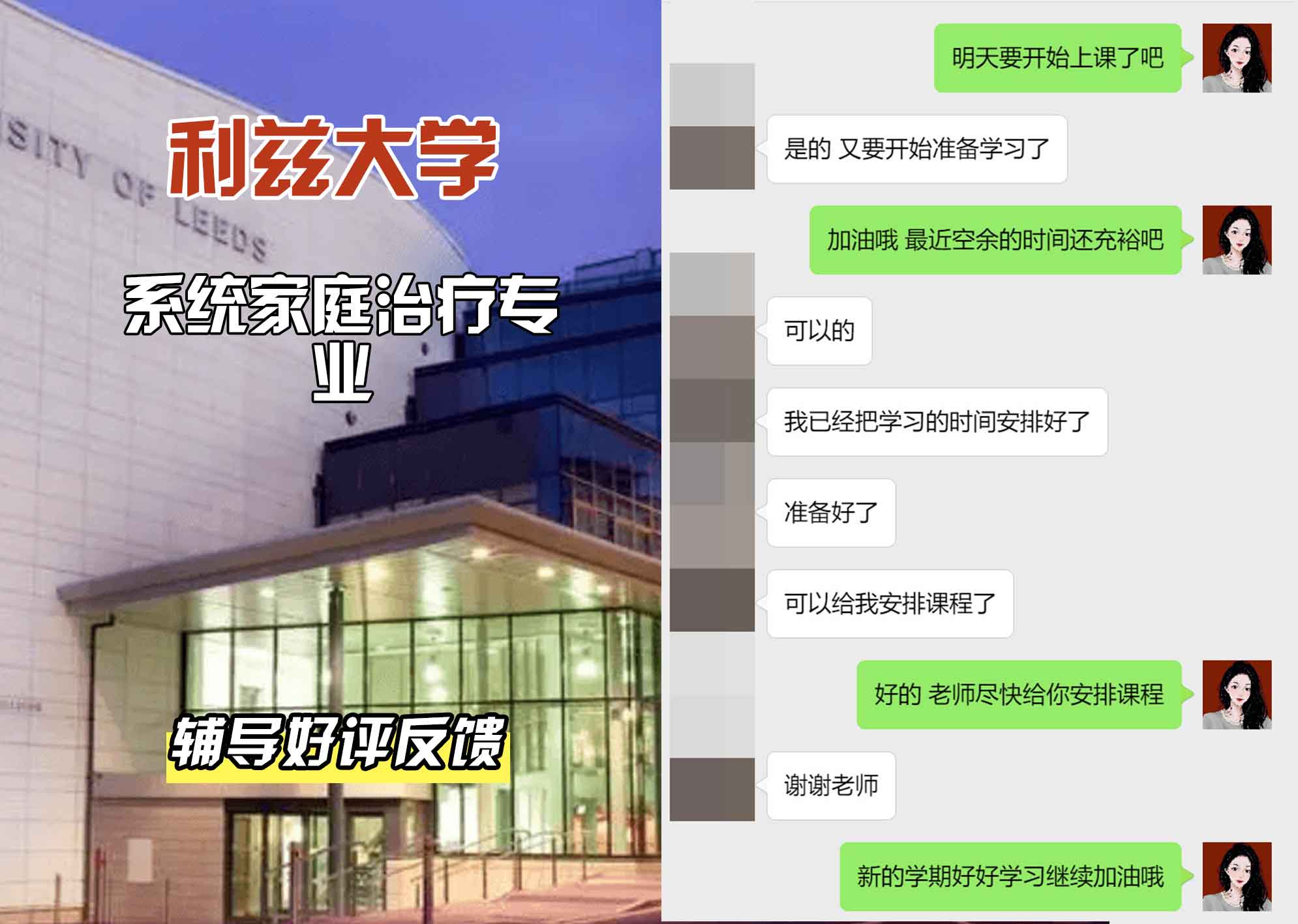 利兹大学leeds系统家庭治疗辅导好评反馈