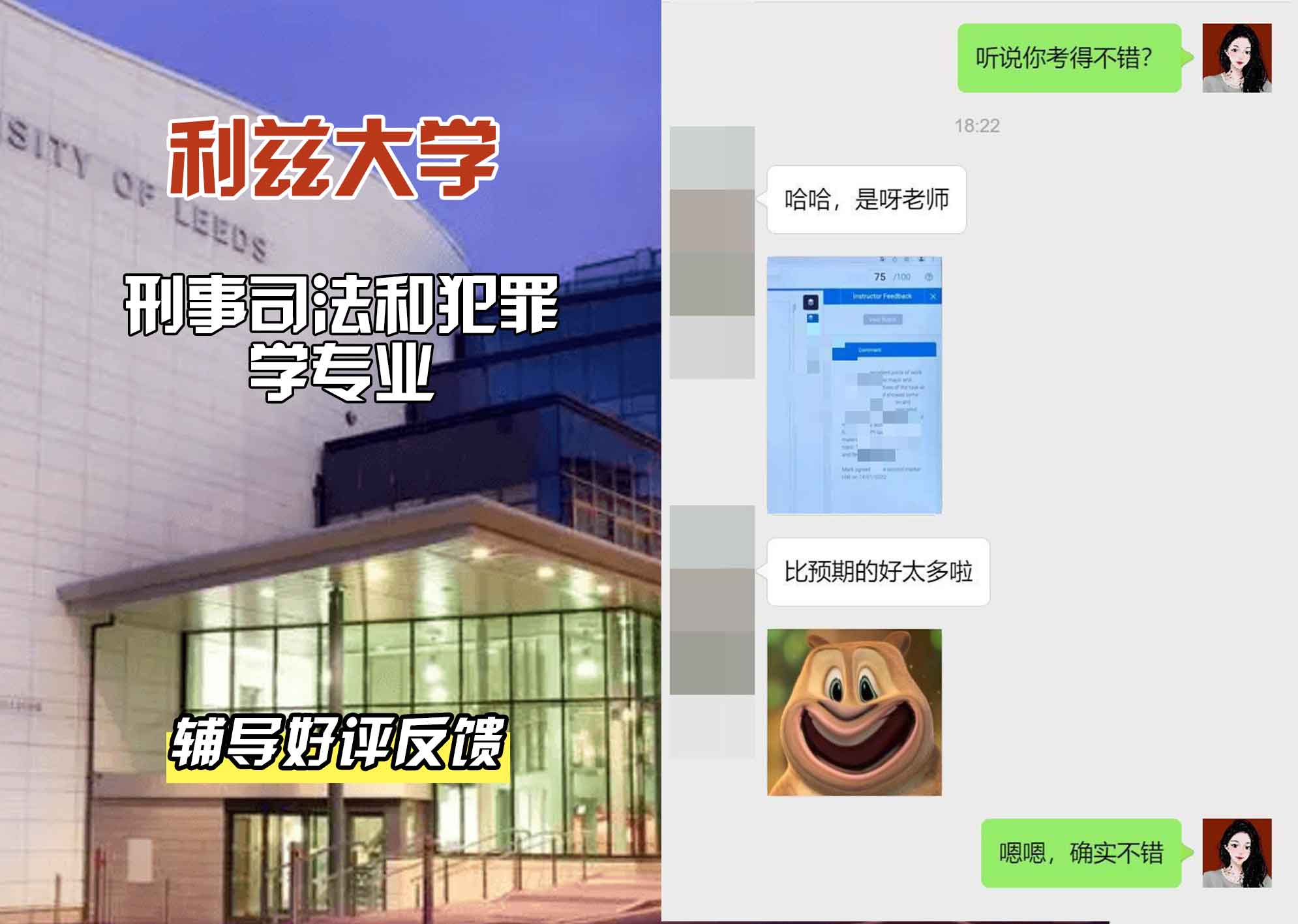 利兹大学leeds刑事司法和犯罪学辅导好评反馈