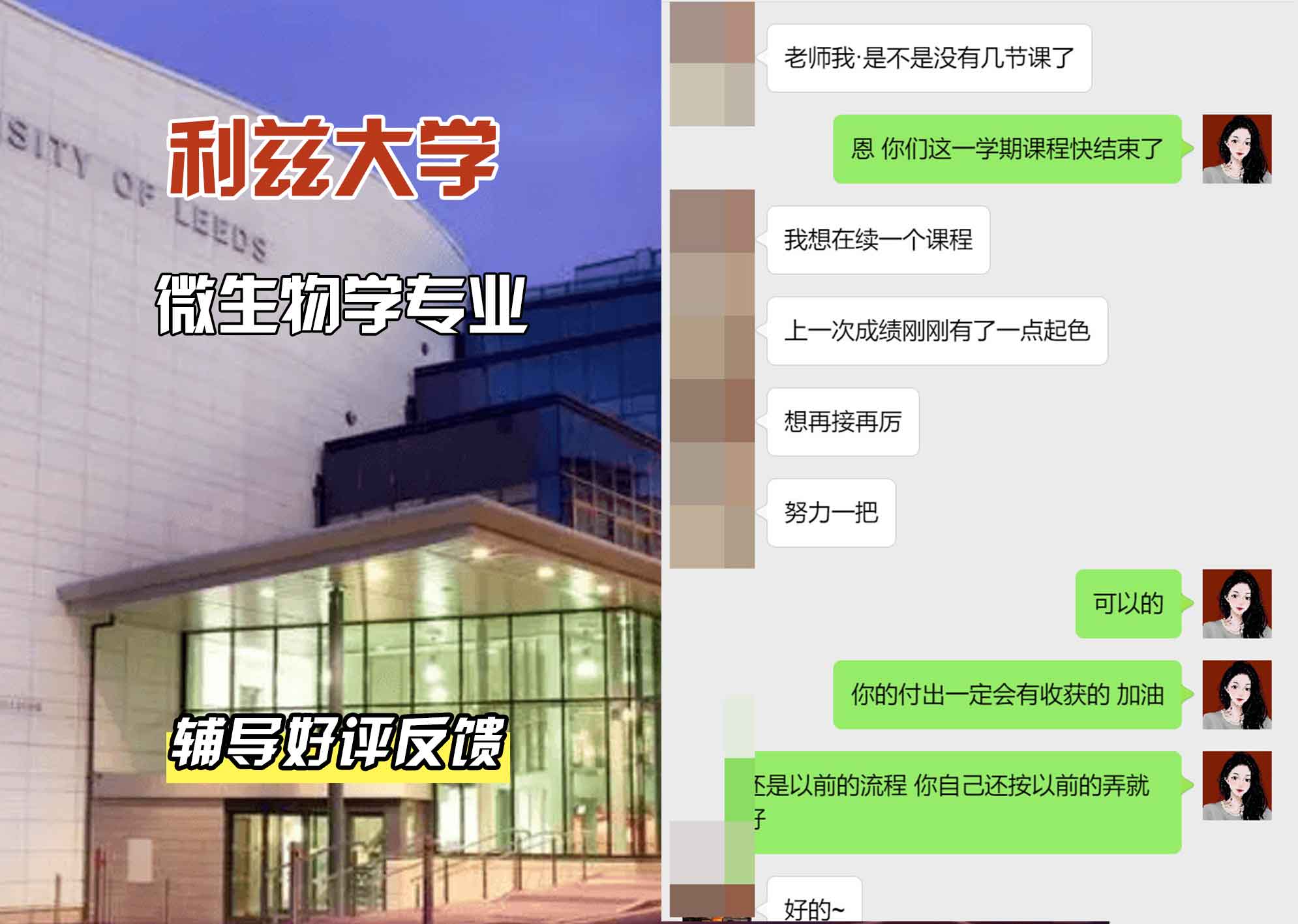 利兹大学leeds微生物学辅导好评反馈