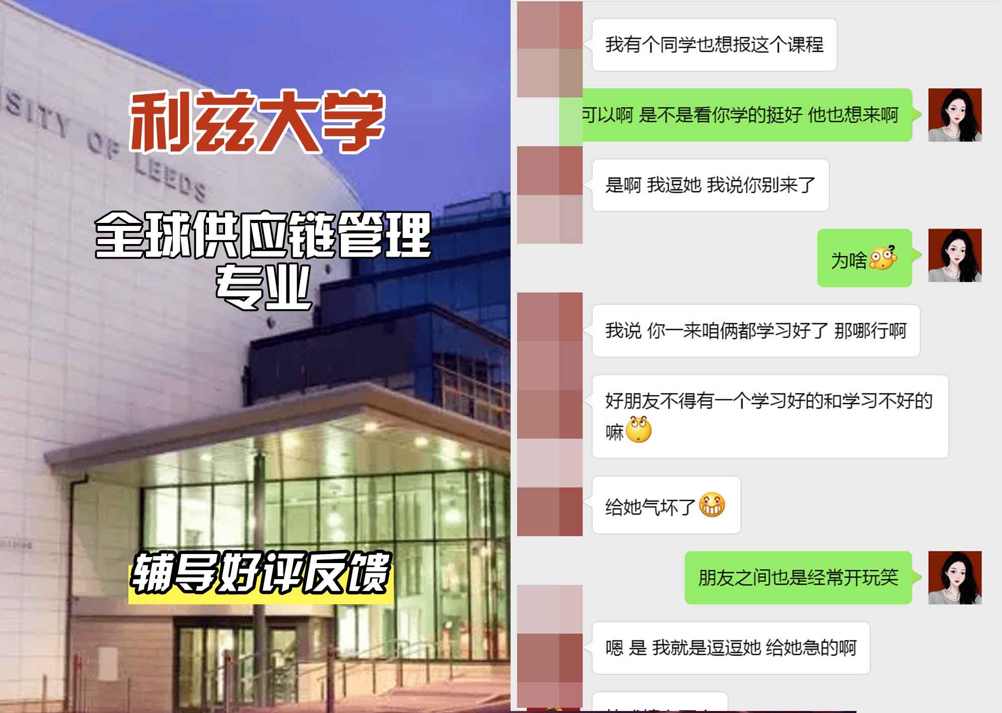 利兹大学leeds全球供应链管理辅导好评反馈