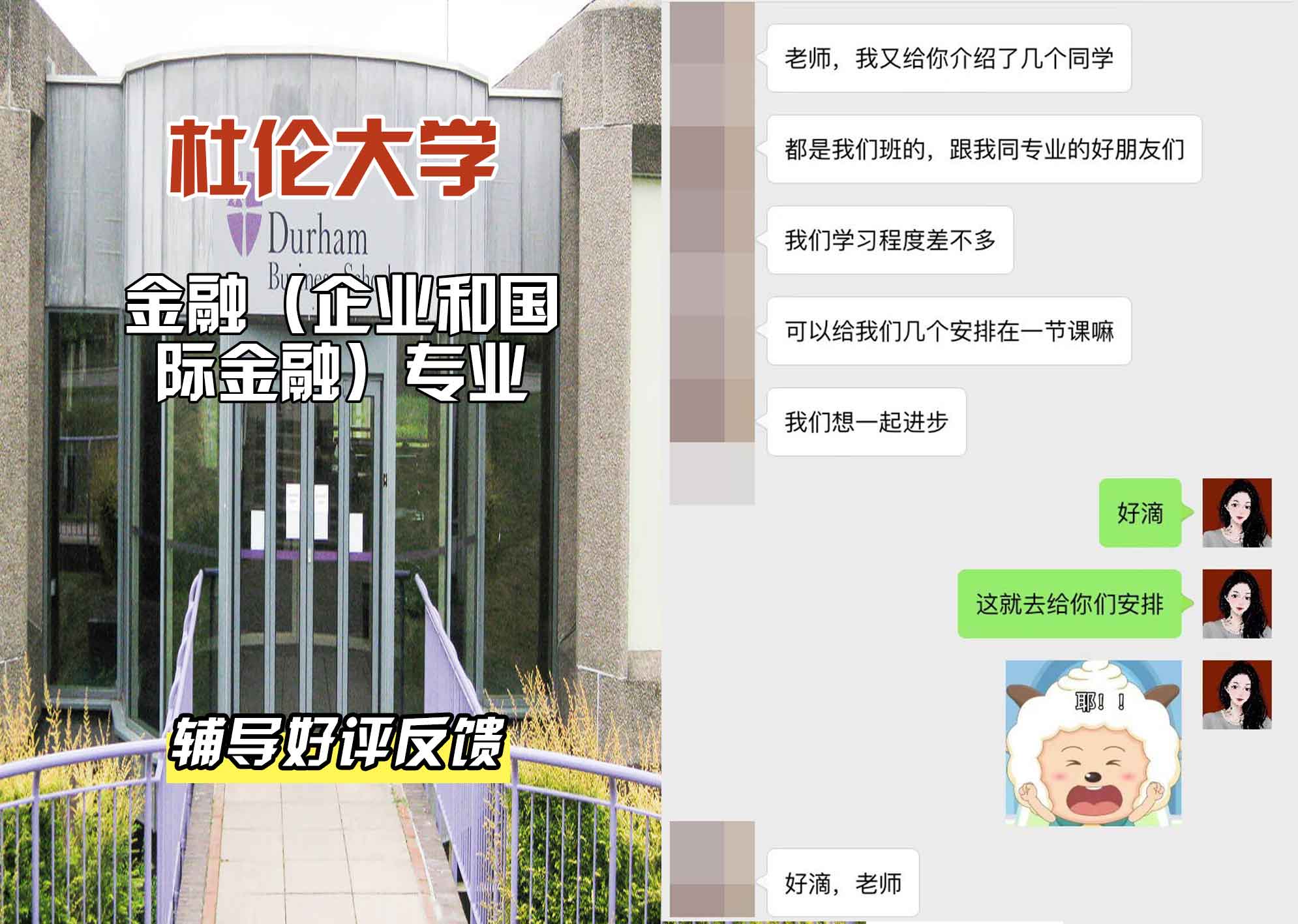 杜伦大学DUR金融（企业和国际金融）辅导好评反馈