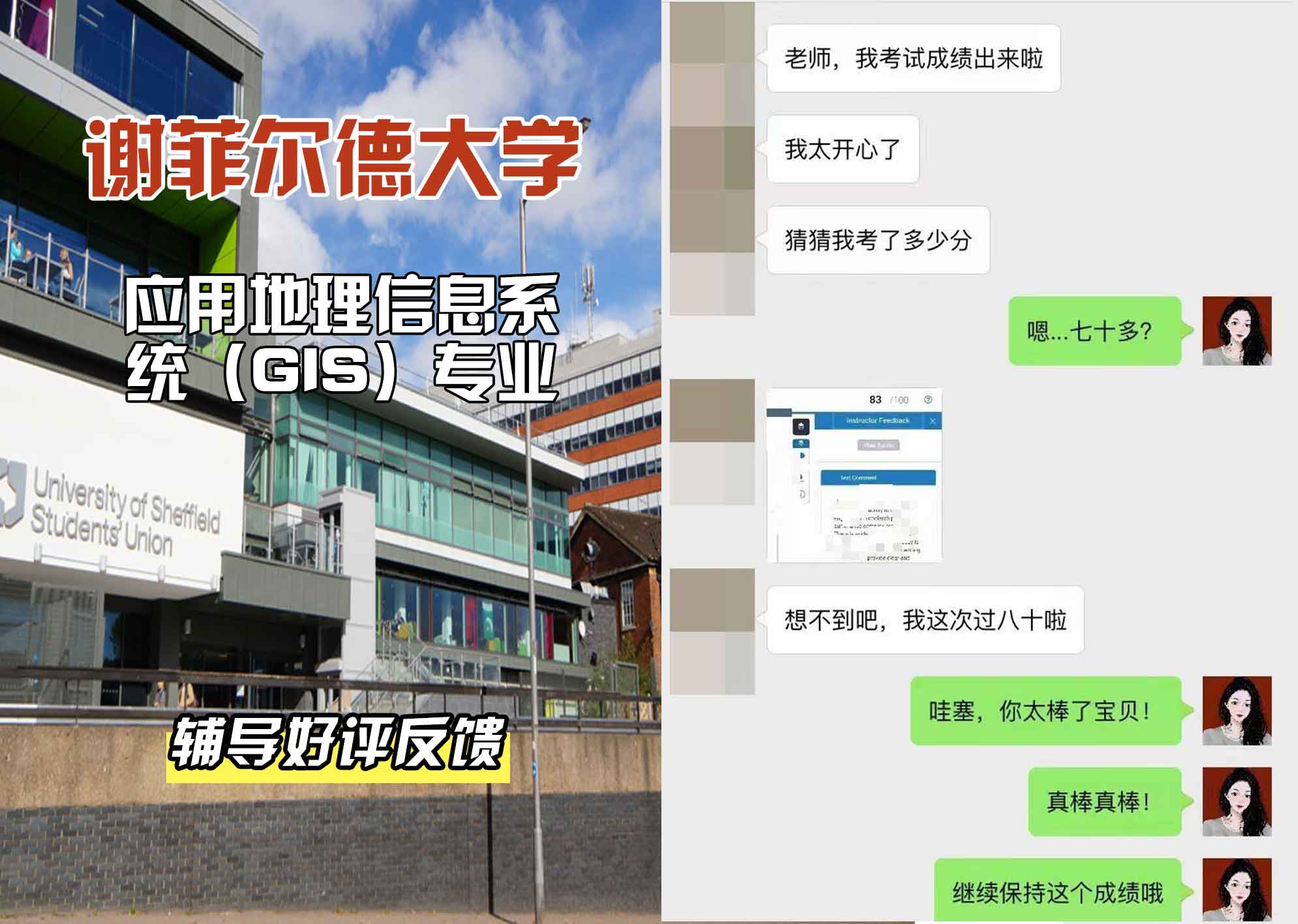谢菲尔德大学谢大应用地理信息系统（GIS）辅导好评反馈