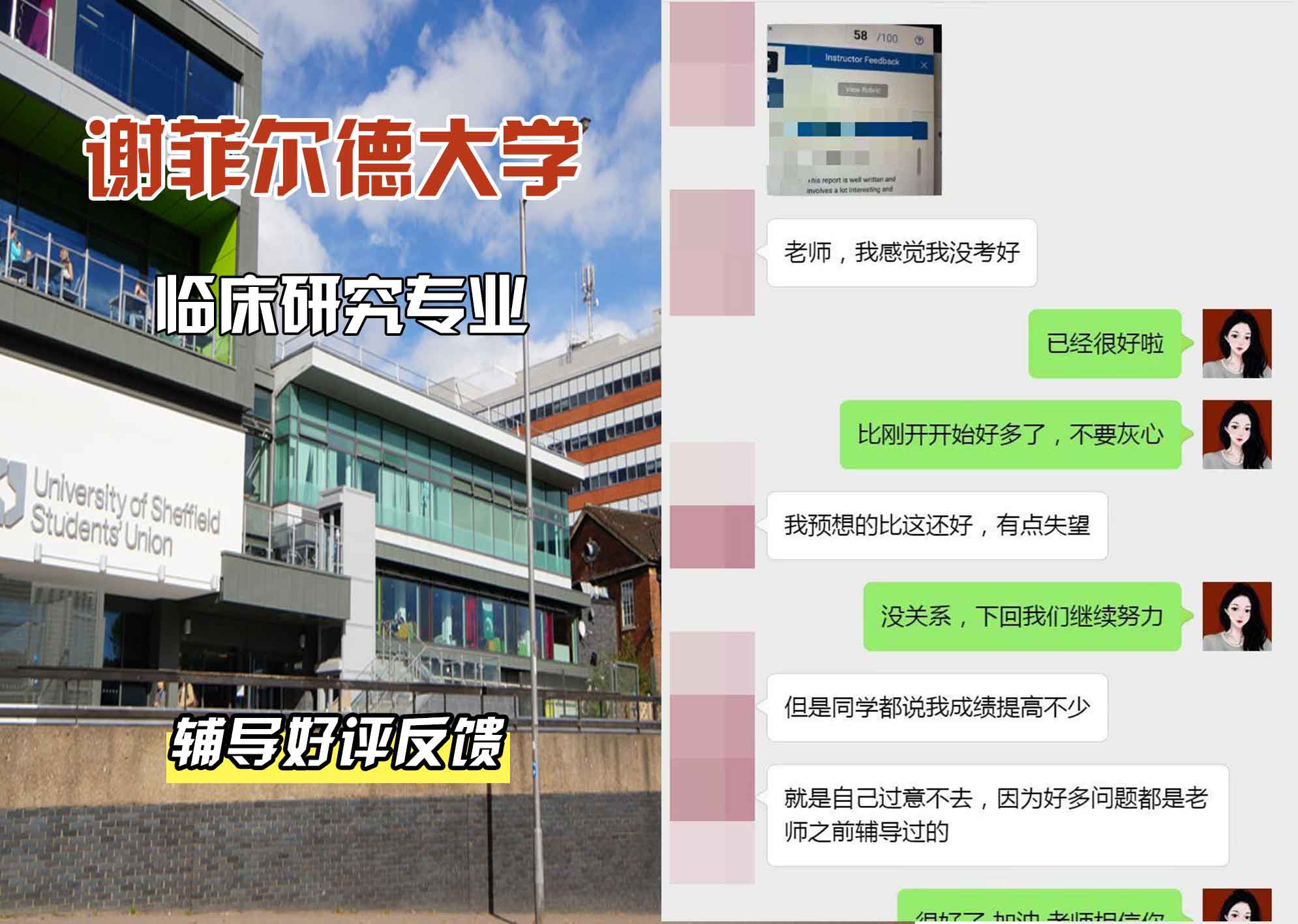 谢菲尔德大学谢大临床研究辅导好评反馈