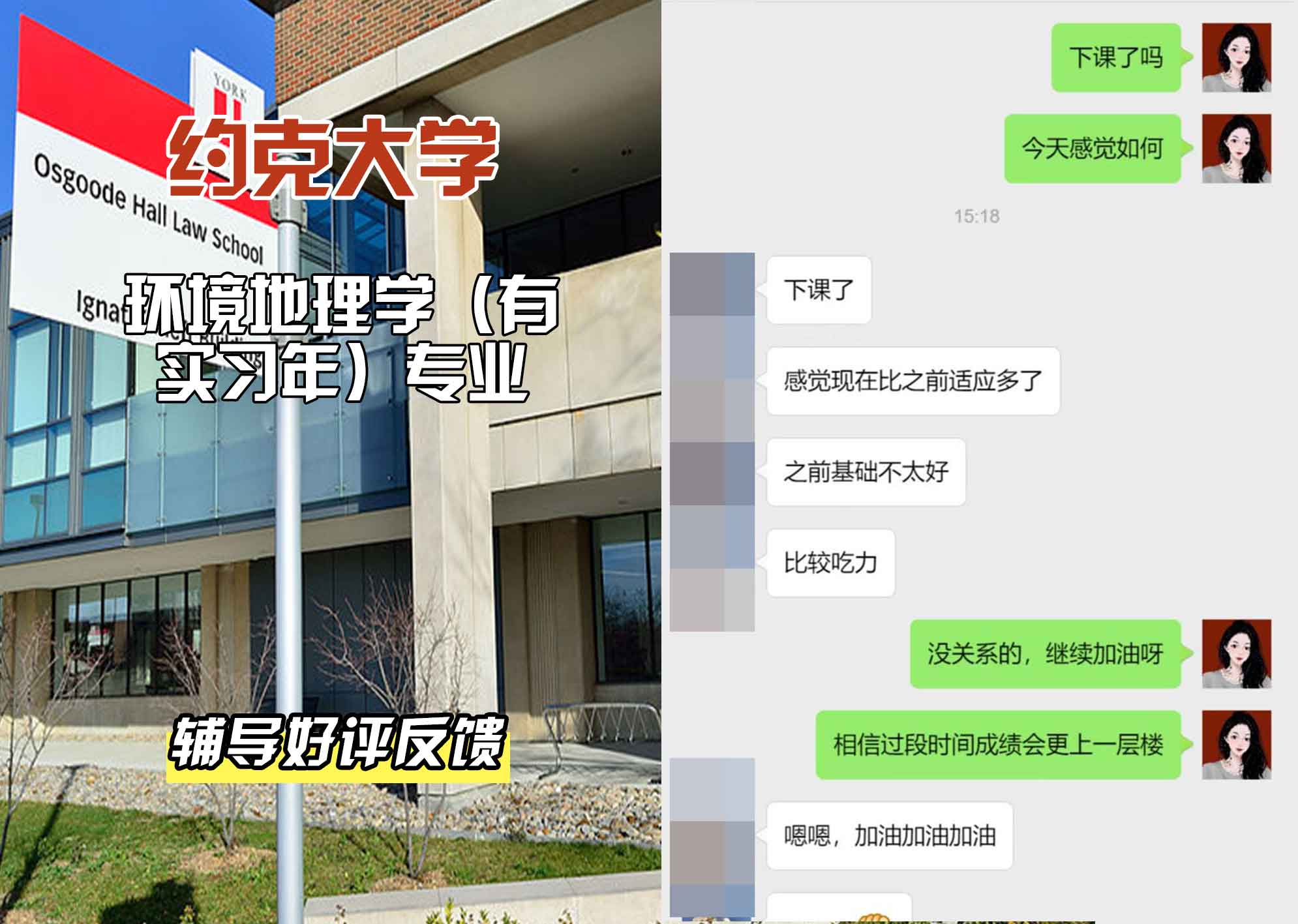 约克大学UOY环境地理学（有实习年）辅导好评反馈