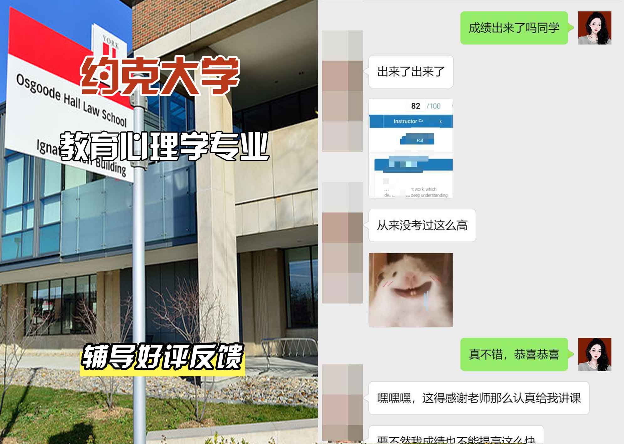 约克大学UOY教育心理学辅导好评反馈