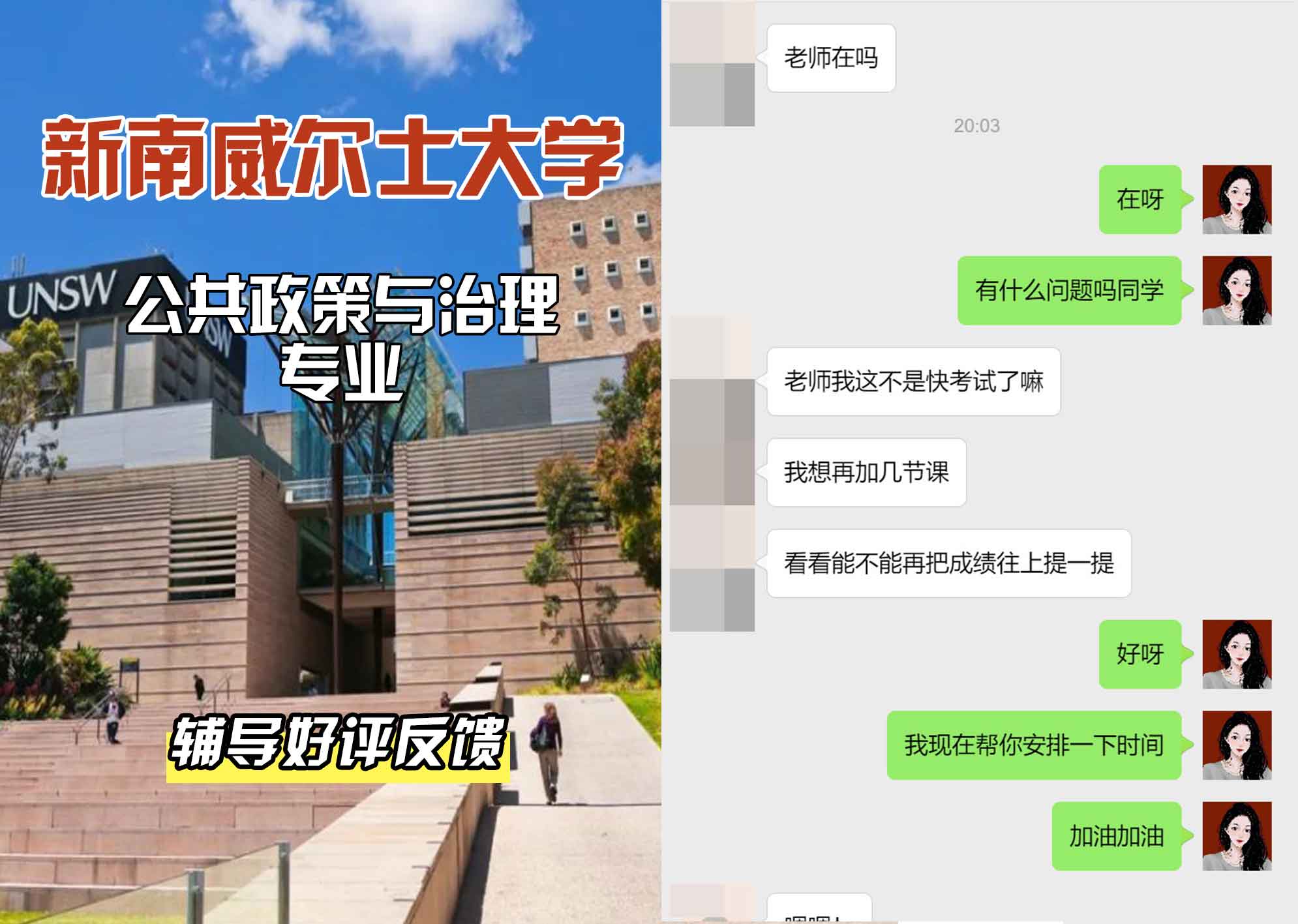 新南威尔士大学UNSW公共政策与治理辅导好评反馈