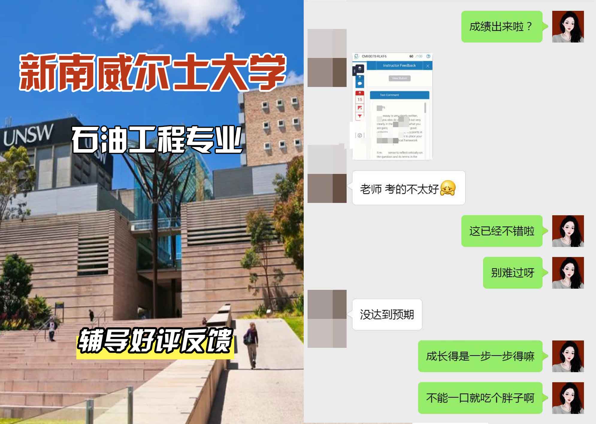 新南威尔士大学UNSW石油工程辅导好评反馈