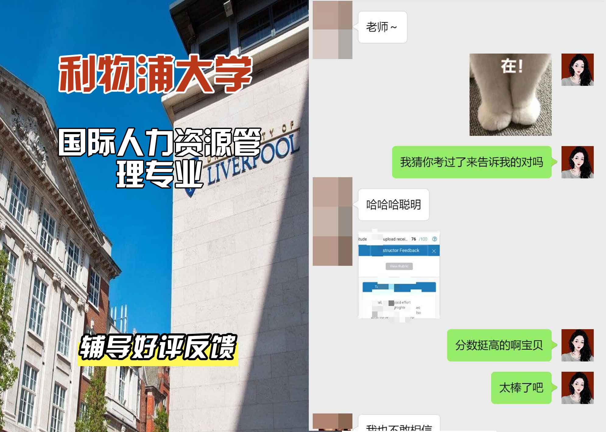 利物浦大学利大国际人力资源管理辅导好评反馈