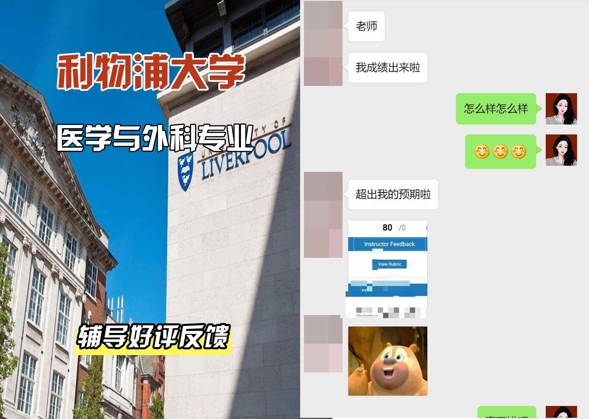 利物浦大学利大医学与外科辅导好评反馈
