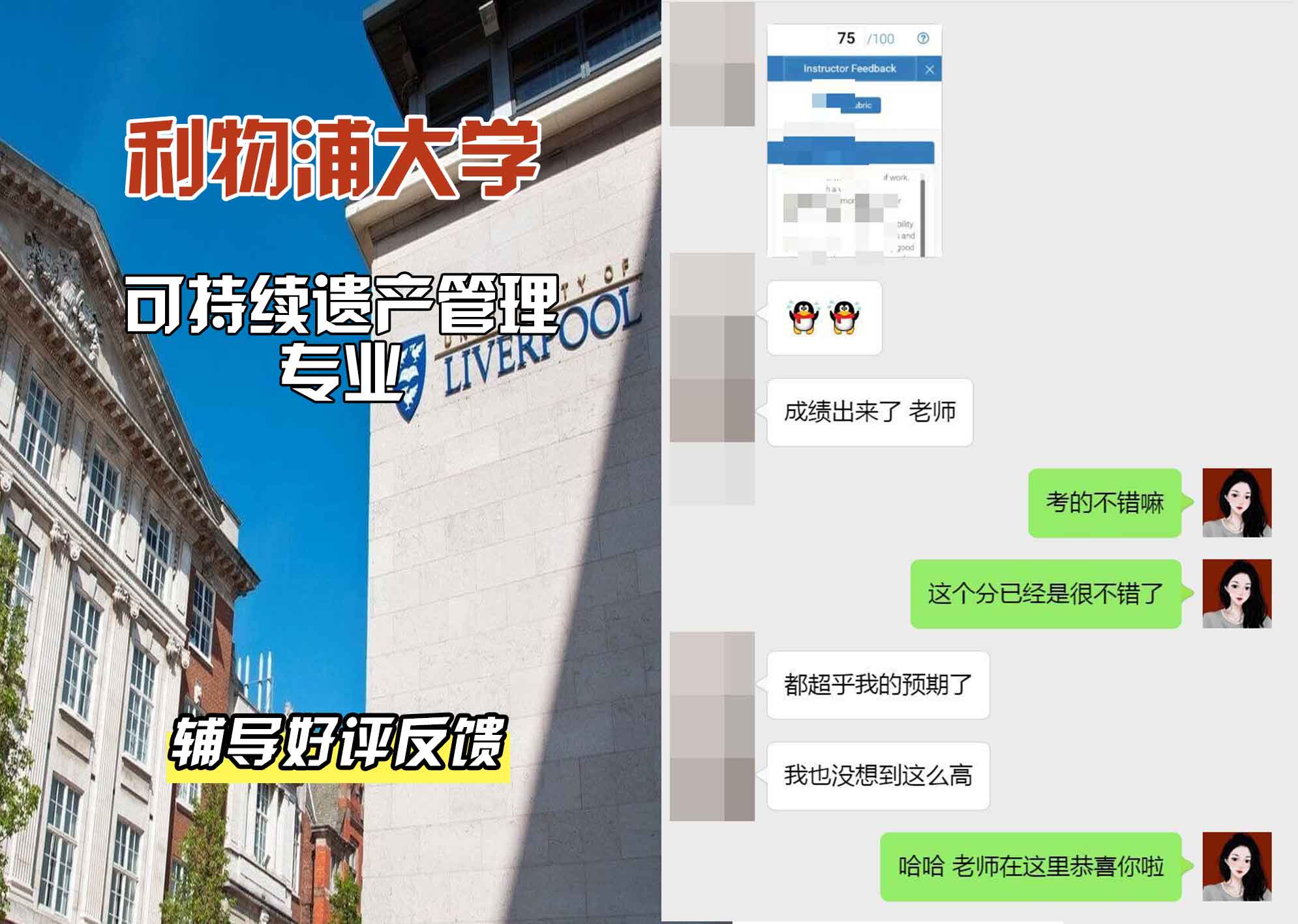 利物浦大学利大可持续遗产管理辅导好评反馈