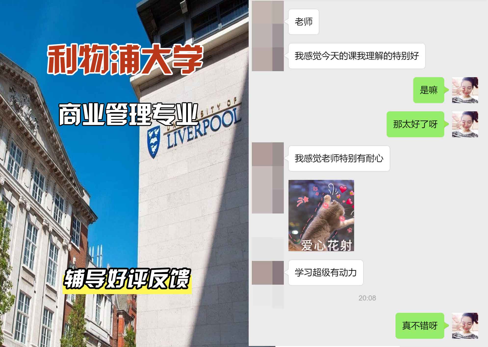 利物浦大学利大商业管理辅导好评反馈