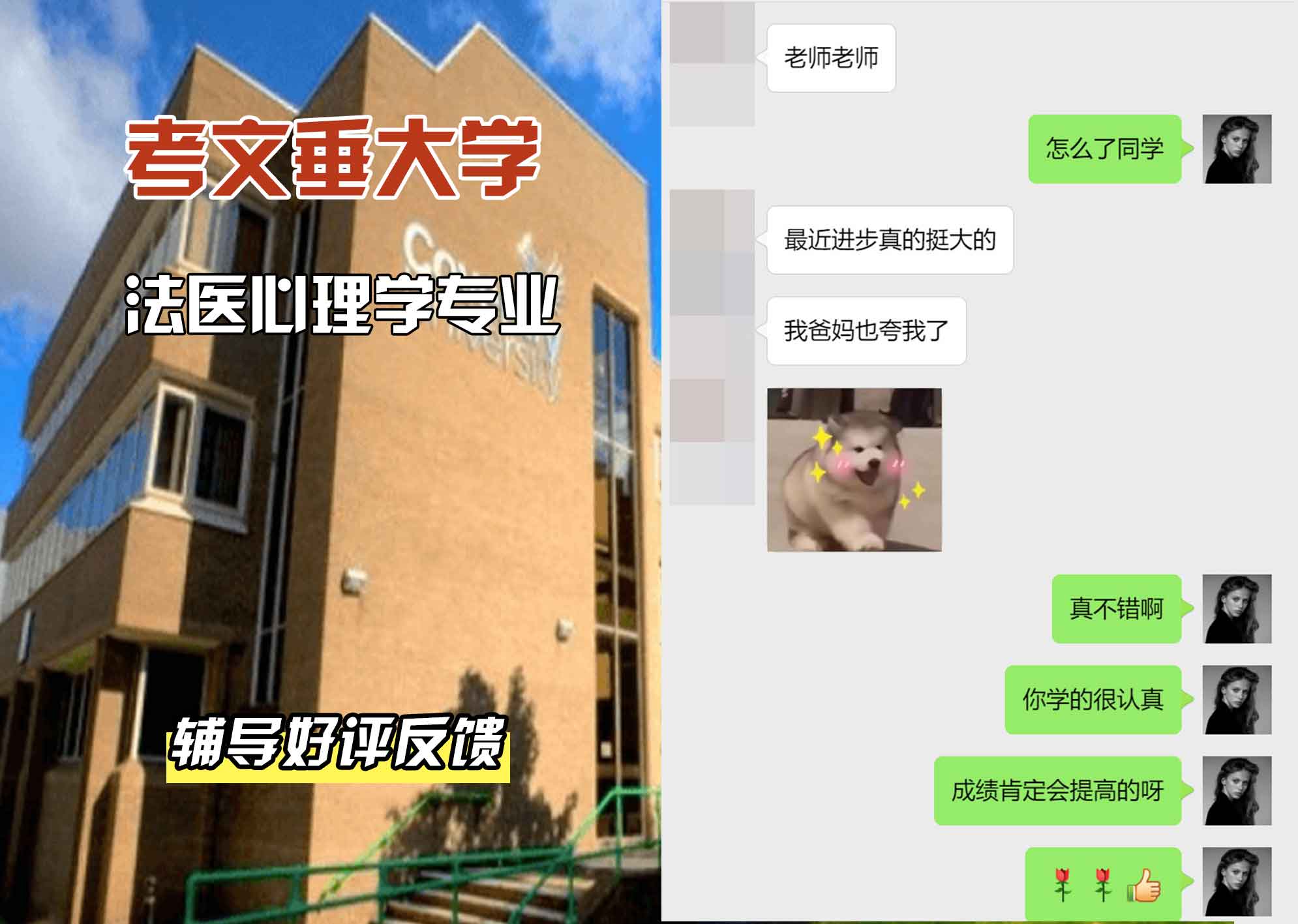CU考文垂大学法医心理学辅导好评反馈