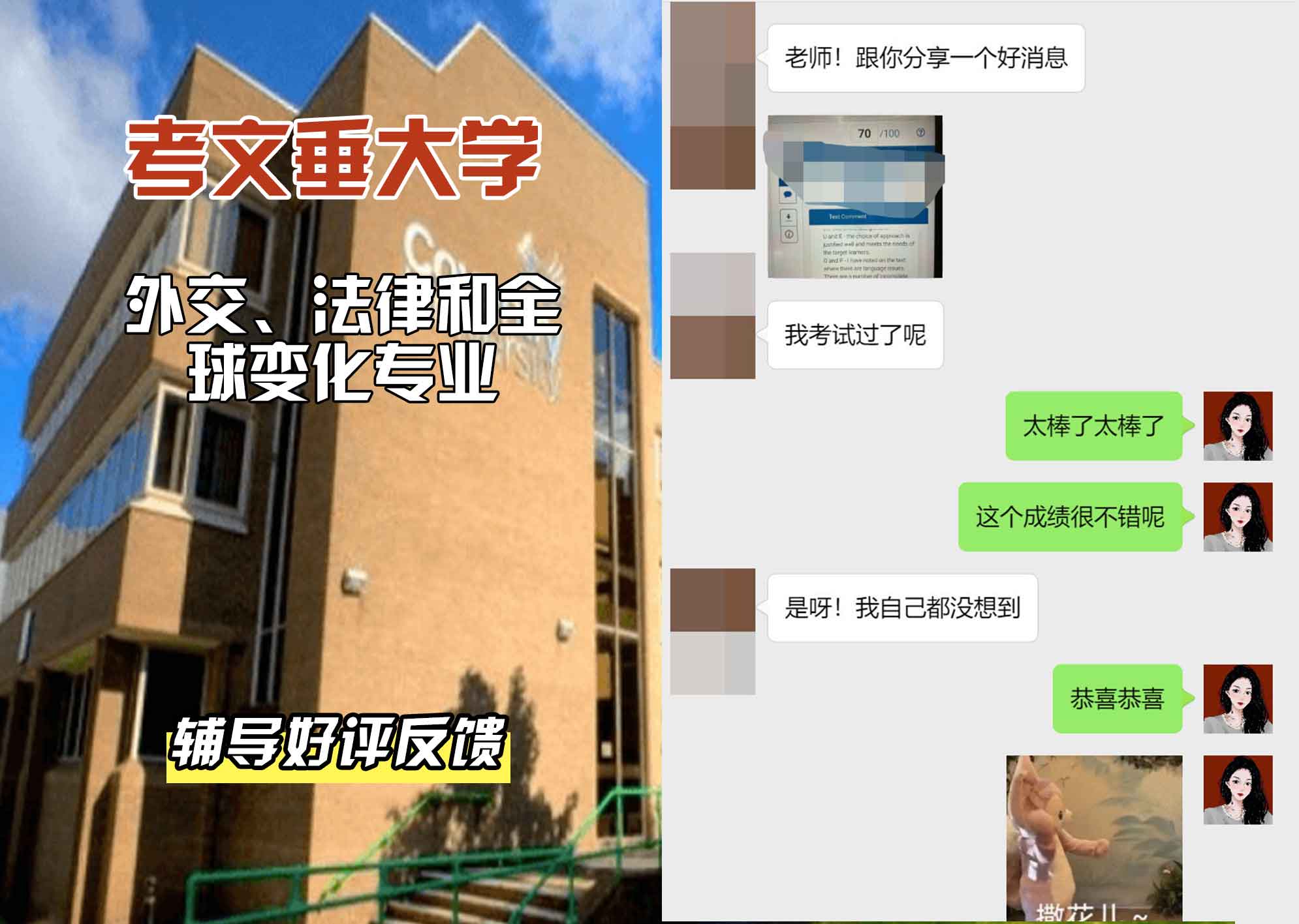 CU考文垂大学外交、法律和全球变化辅导好评反馈
