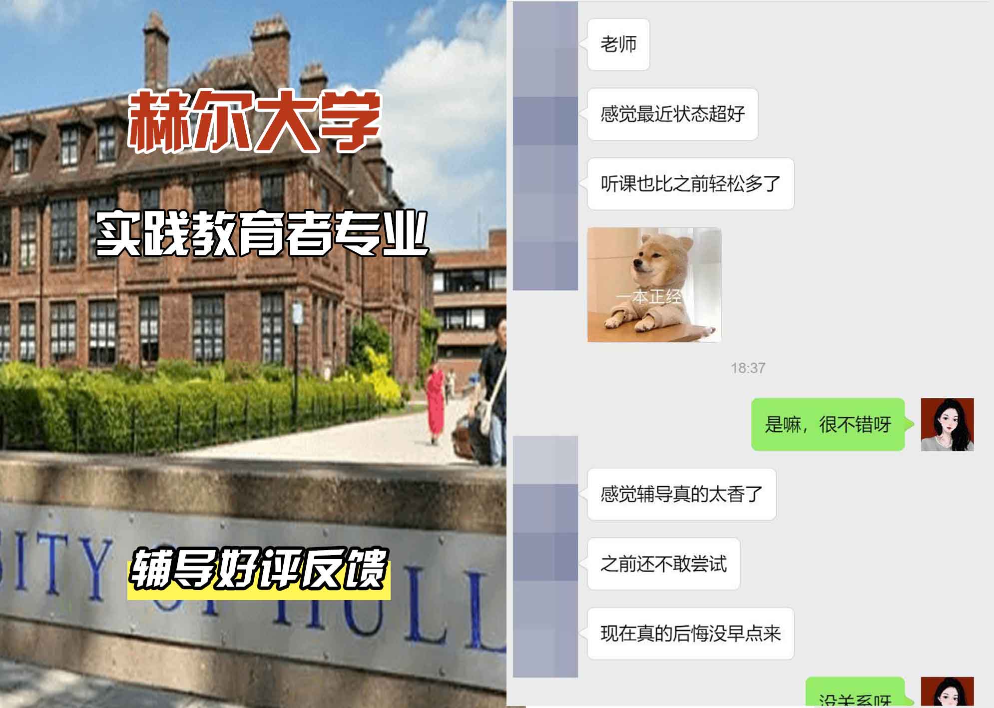 HULL赫尔大学实践教育者辅导好评反馈