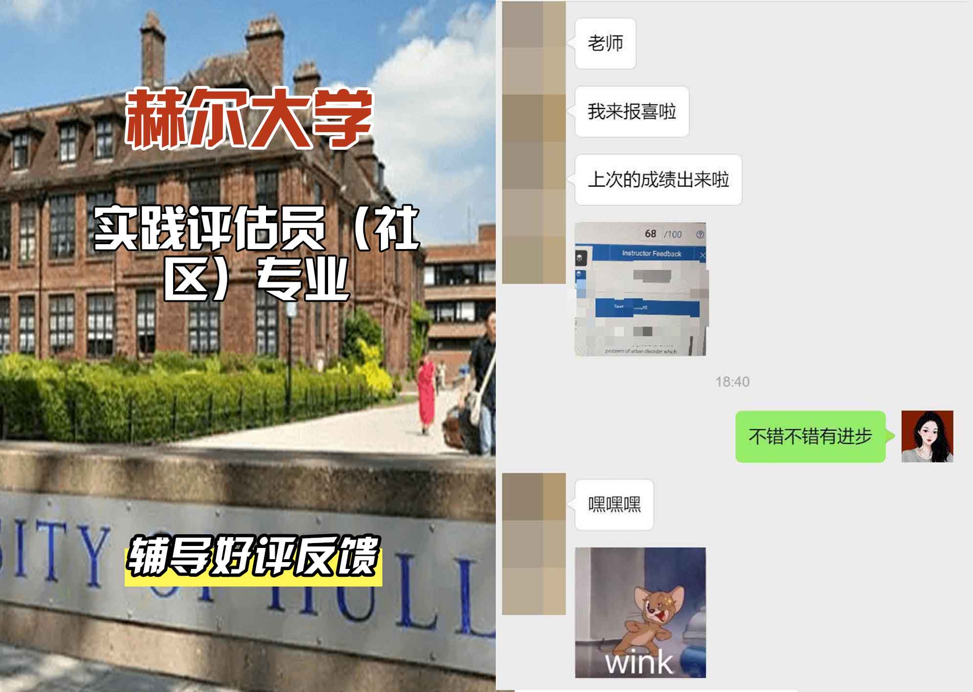 HULL赫尔大学实践评估员（社区）辅导好评反馈
