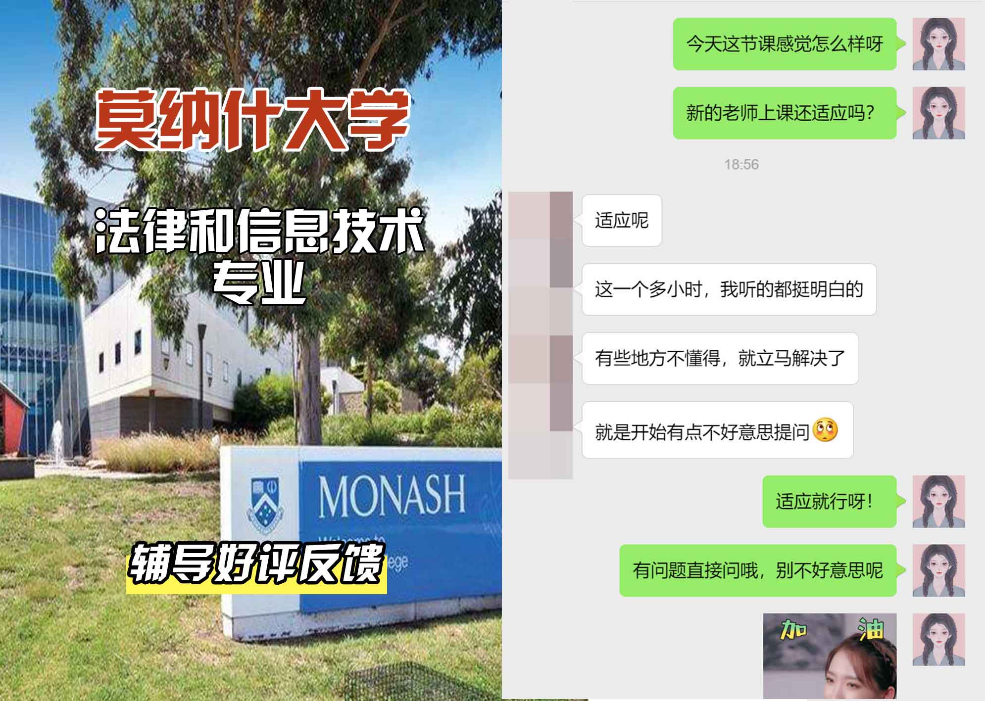 莫纳什大学Monash法律和信息技术辅导好评反馈
