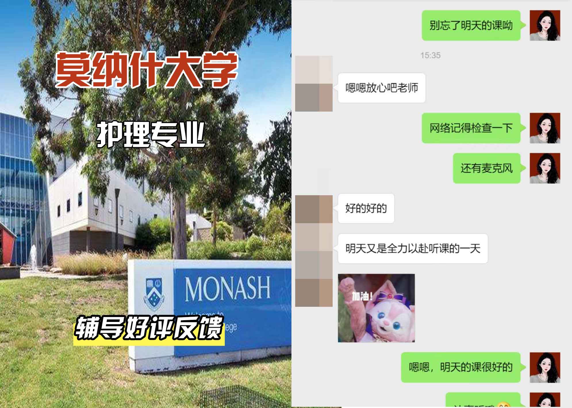 莫纳什大学Monash护理辅导好评反馈