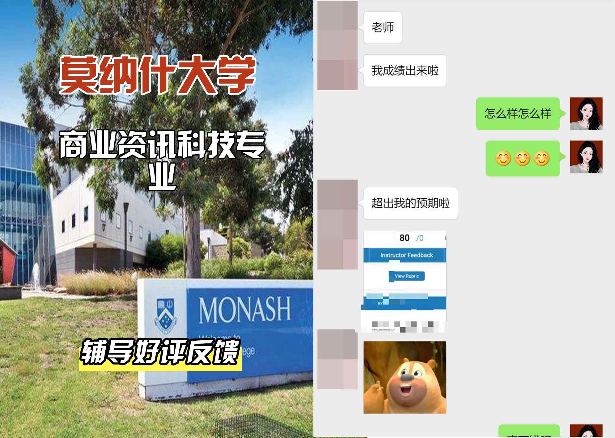 莫纳什大学Monash商业资讯科技辅导好评反馈