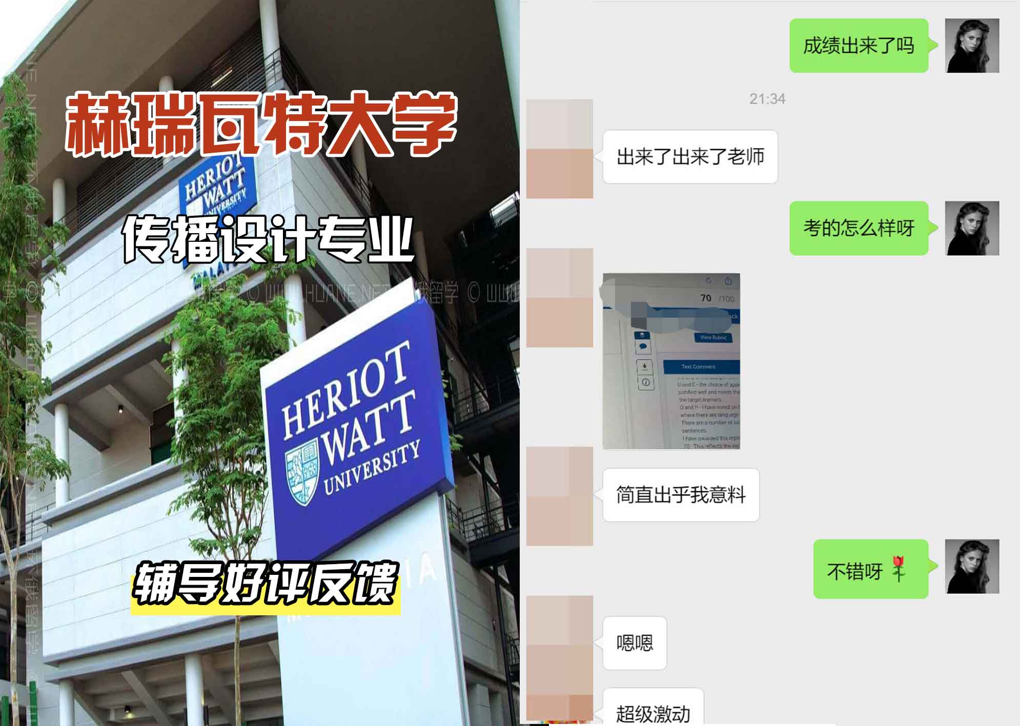 赫瑞瓦特大学赫瓦传播设计辅导好评反馈