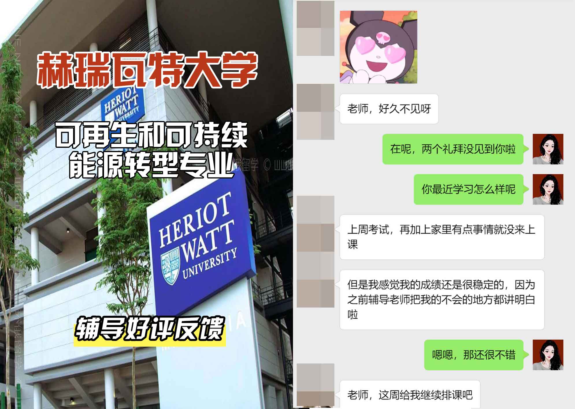 赫瑞瓦特大学赫瓦可再生和可持续能源转型辅导好评反馈