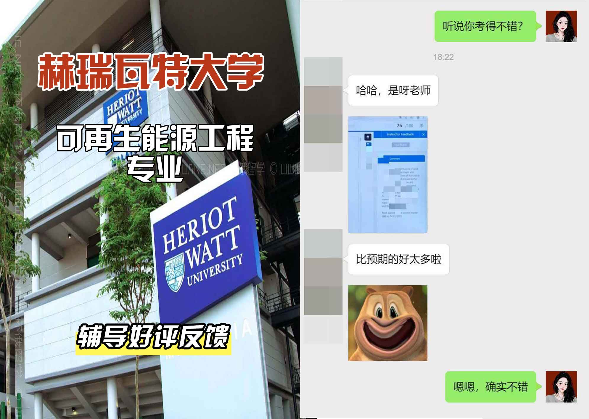 赫瑞瓦特大学赫瓦可再生能源工程辅导好评反馈