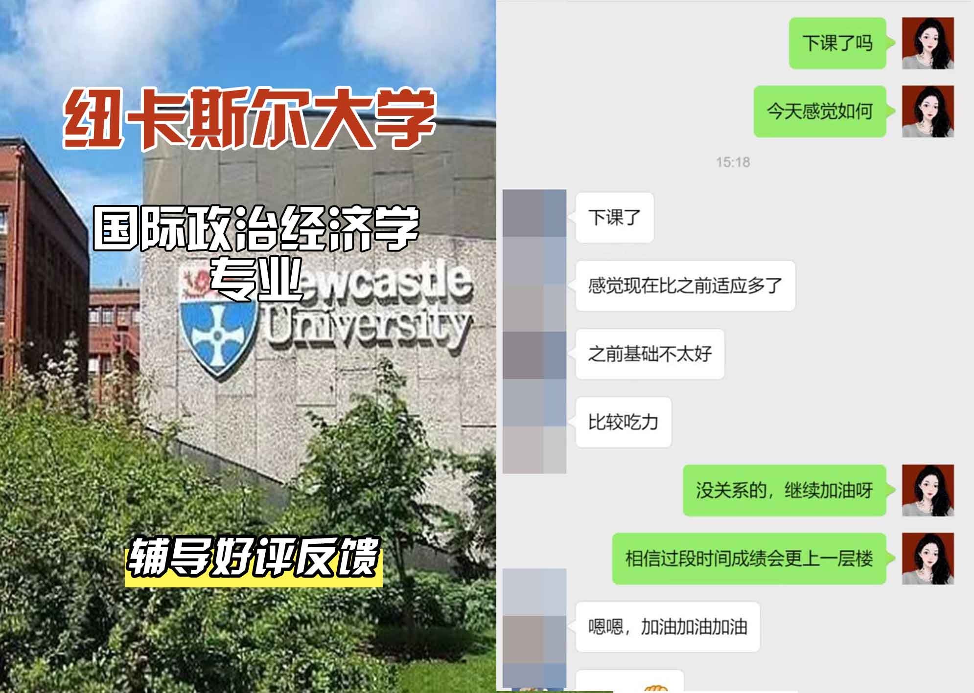 纽卡斯尔大学纽大国际政治经济学辅导好评反馈