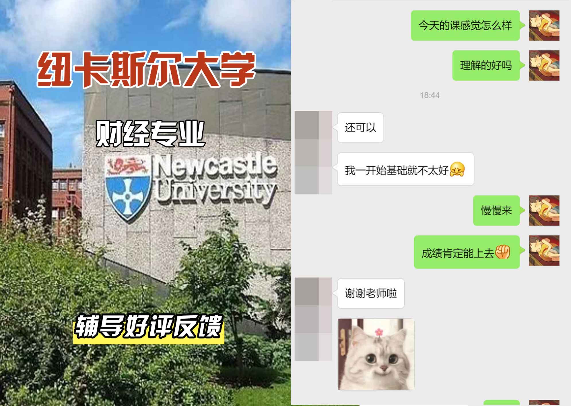 纽卡斯尔大学纽大财经辅导好评反馈