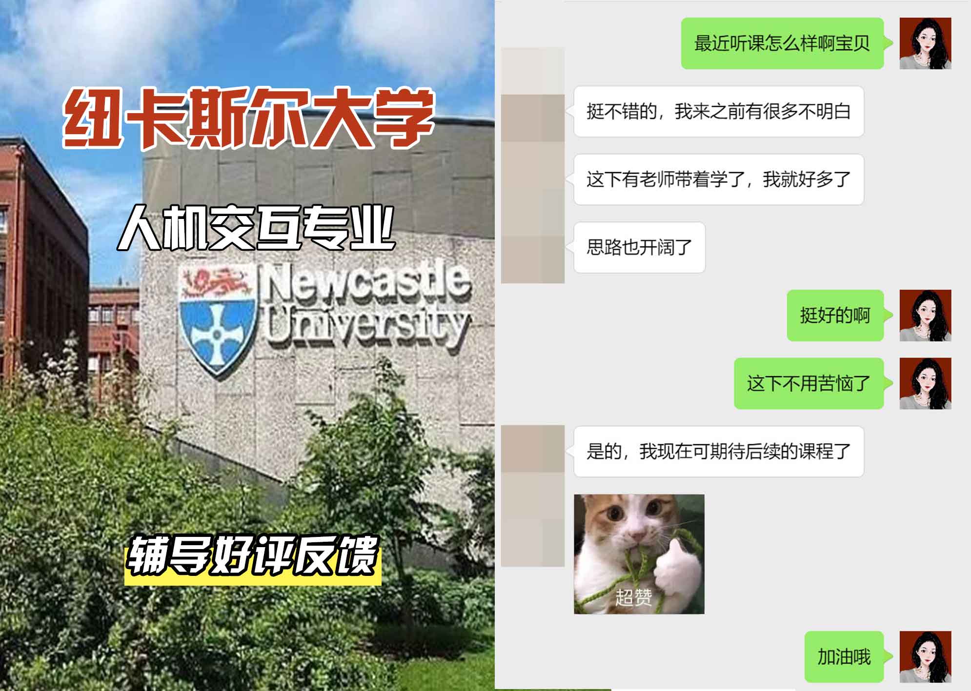 纽卡斯尔大学纽大人机交互辅导好评反馈
