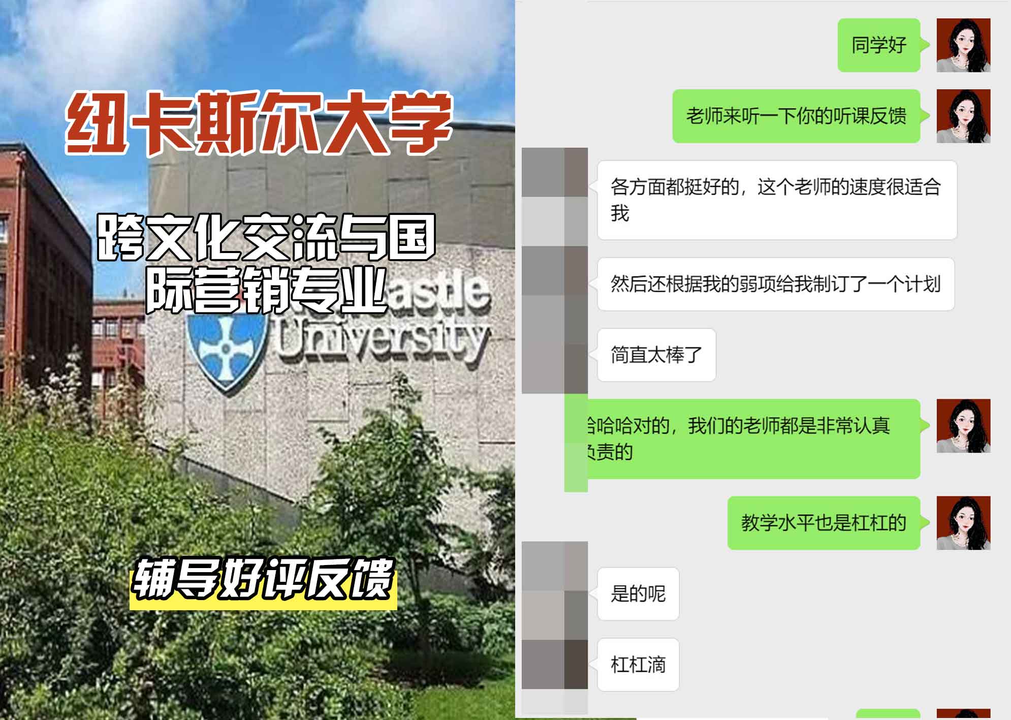 纽卡斯尔大学纽大跨文化交流与国际营销辅导好评反馈