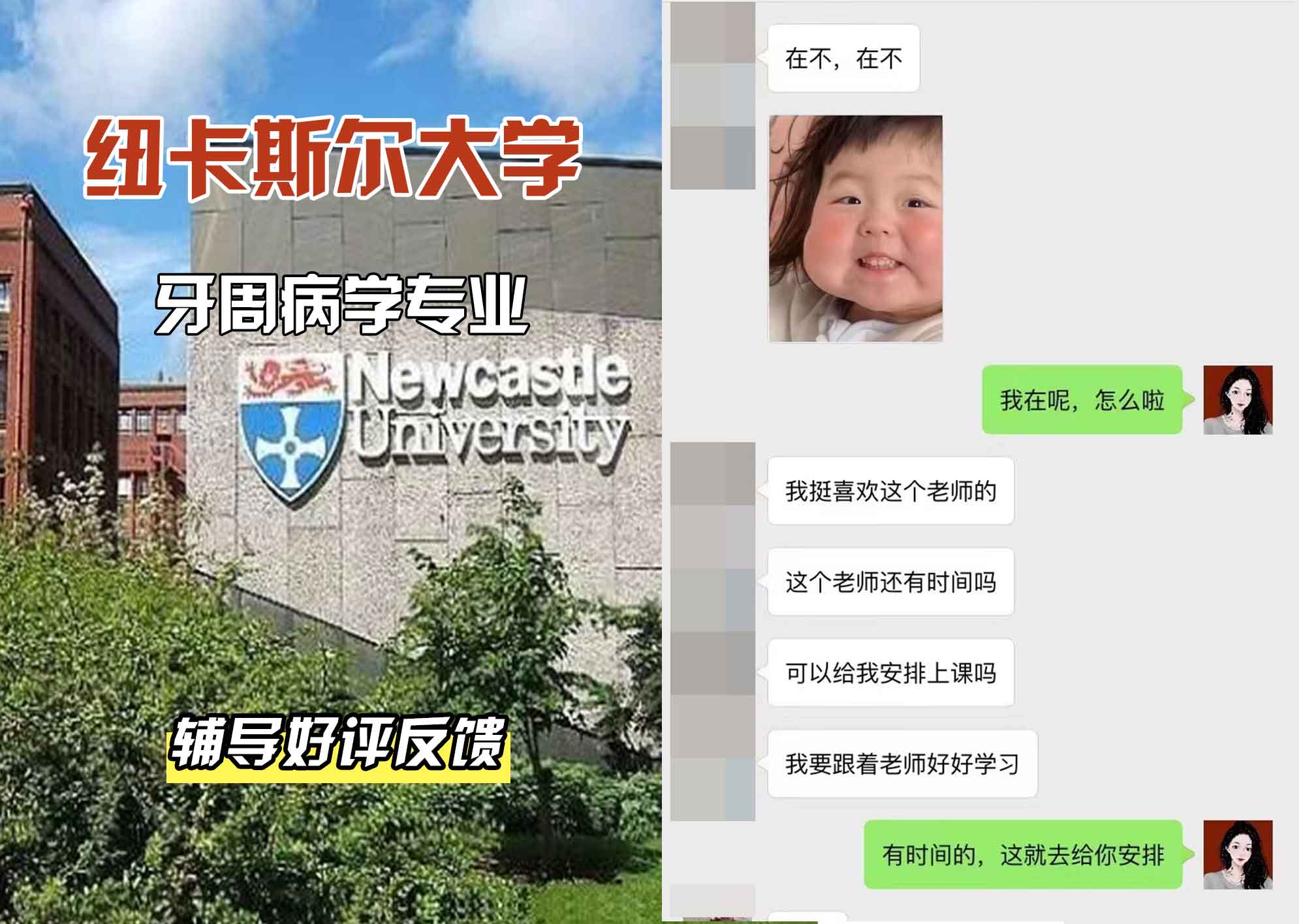 纽卡斯尔大学纽大牙周病学辅导好评反馈