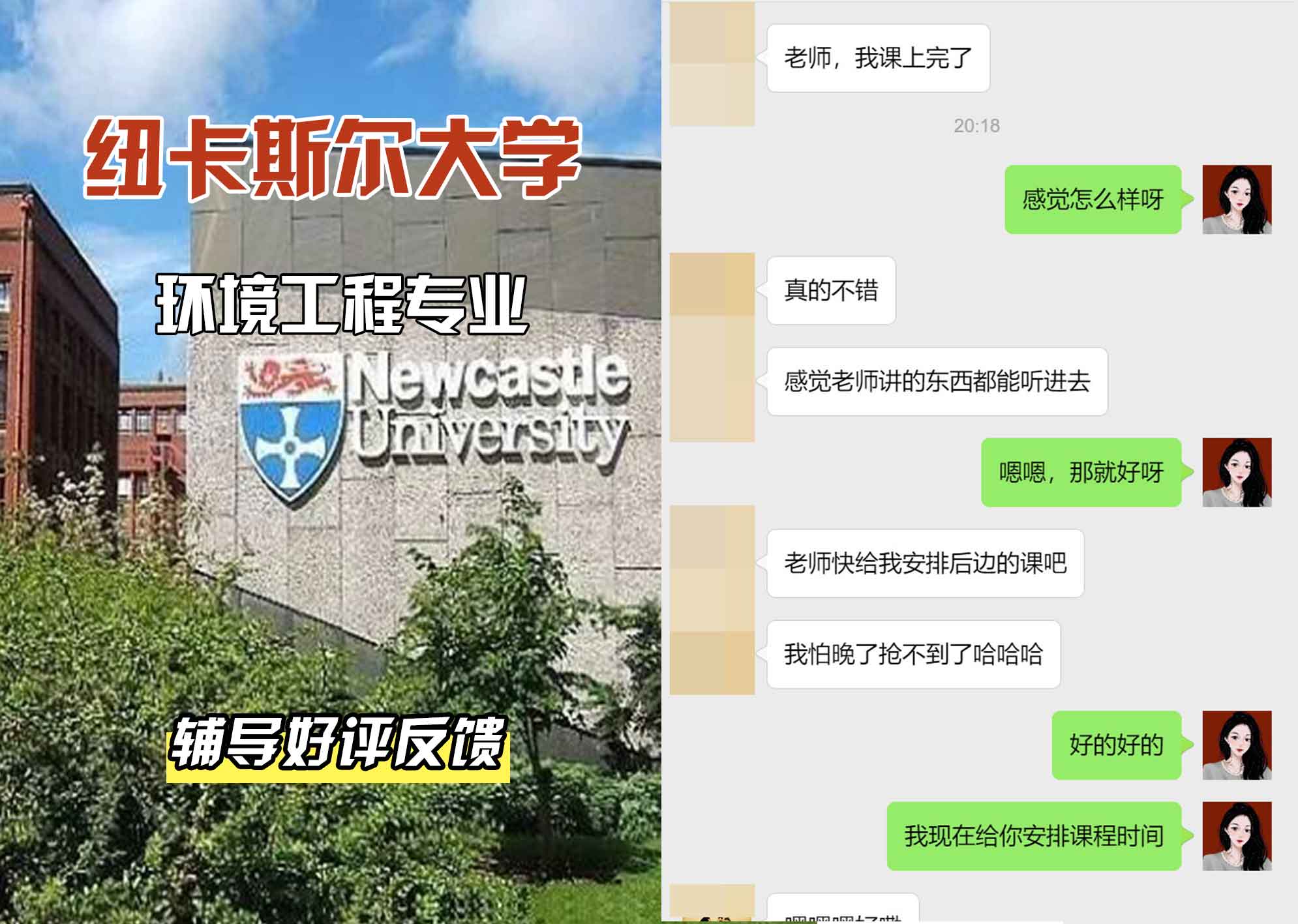 纽卡斯尔大学纽大环境工程辅导好评反馈