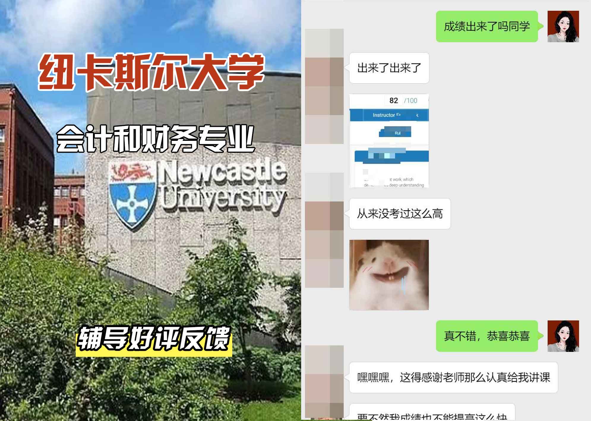 纽卡斯尔大学纽大会计和财务辅导好评反馈