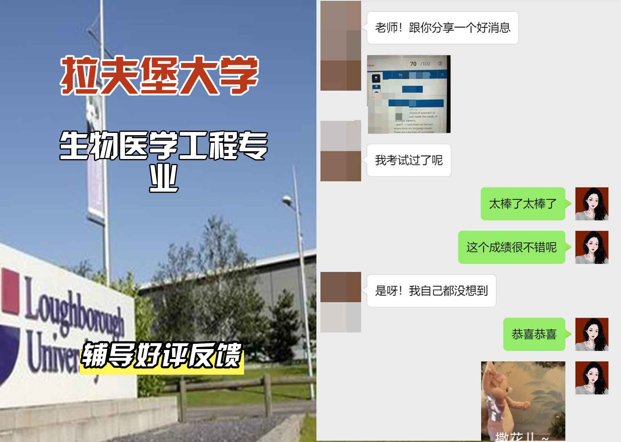 LU拉夫堡大学生物医学工程辅导好评反馈