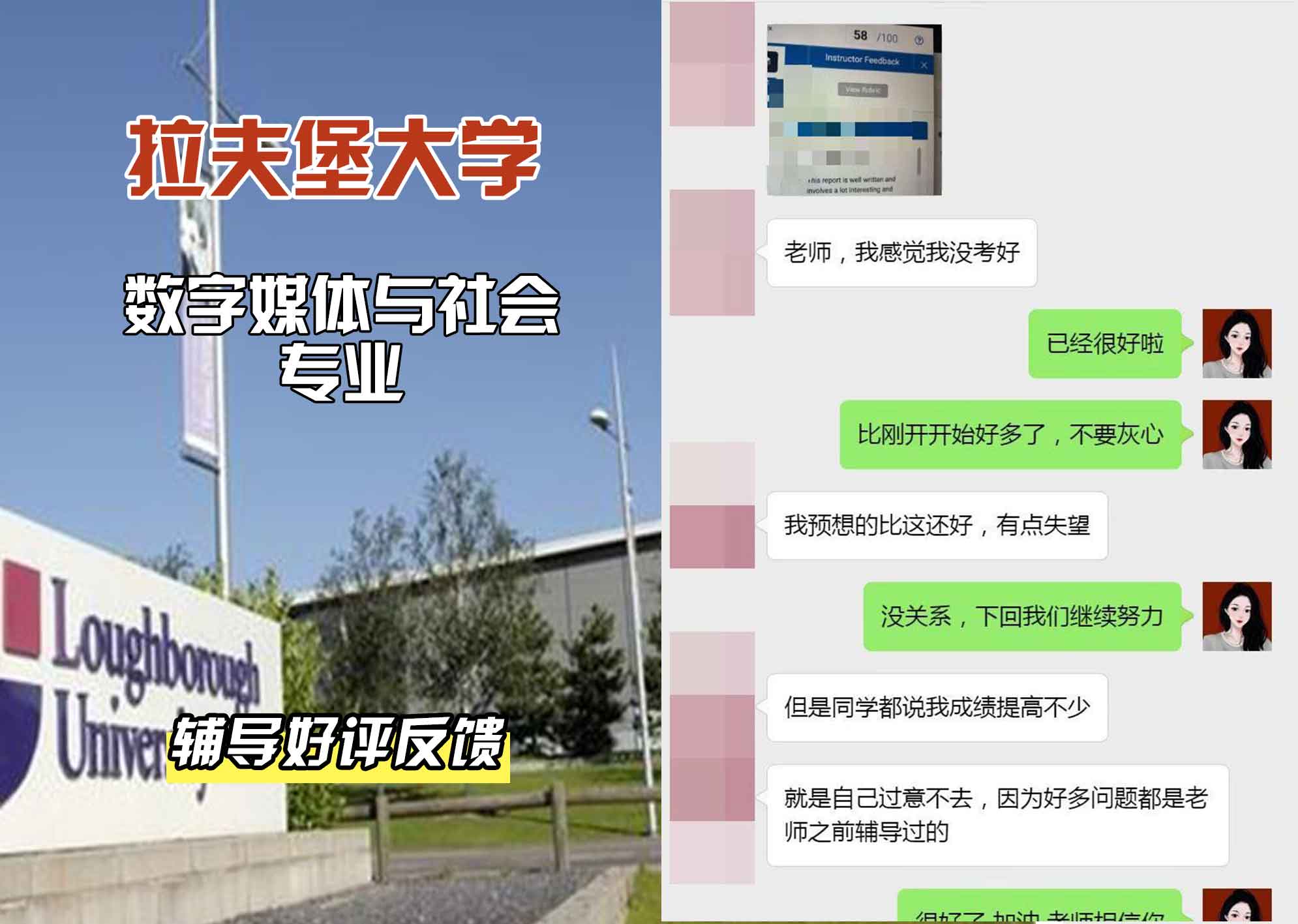 LU拉夫堡大学数字媒体与社会辅导好评反馈