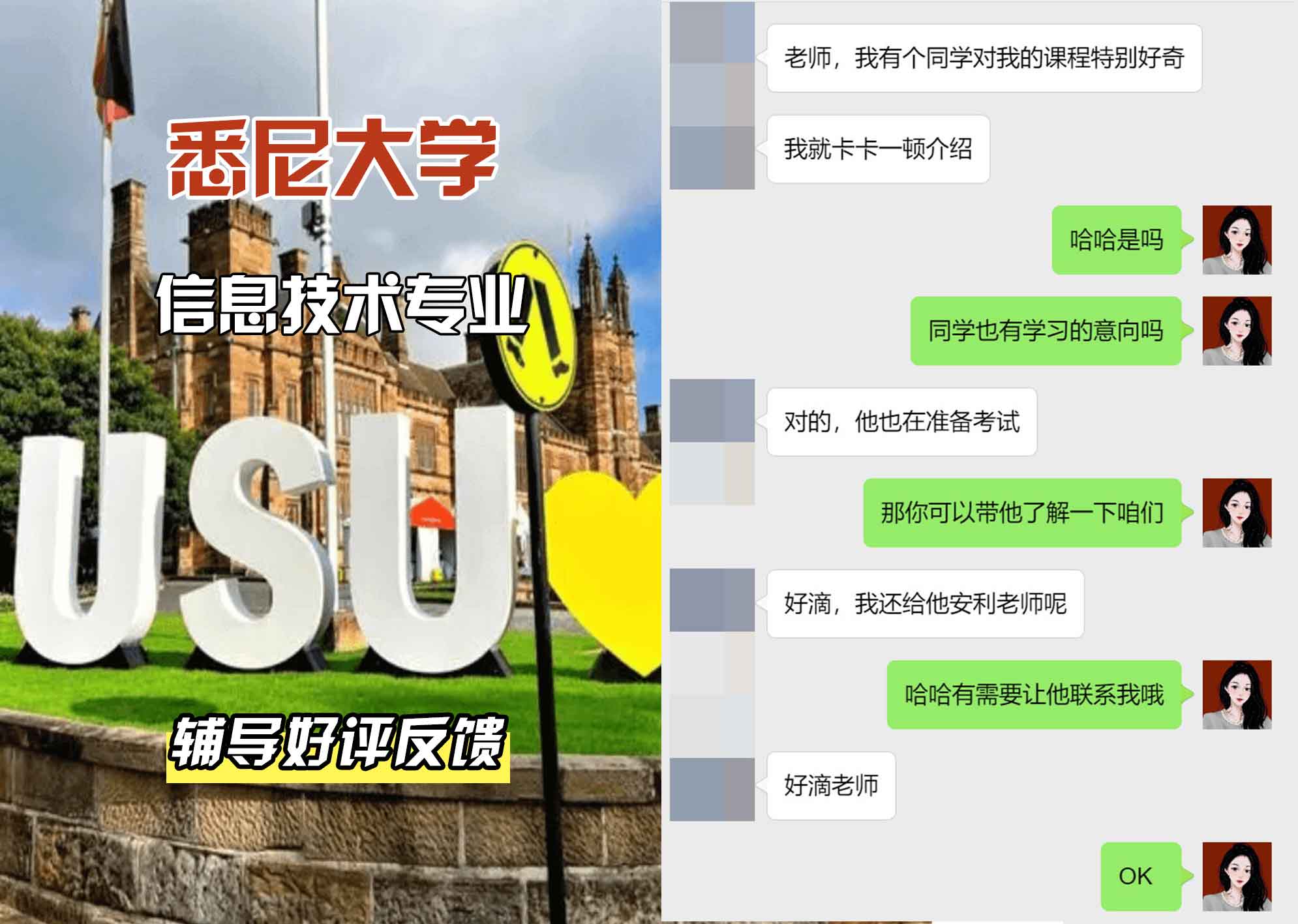 悉尼大学USYD信息技术辅导好评反馈