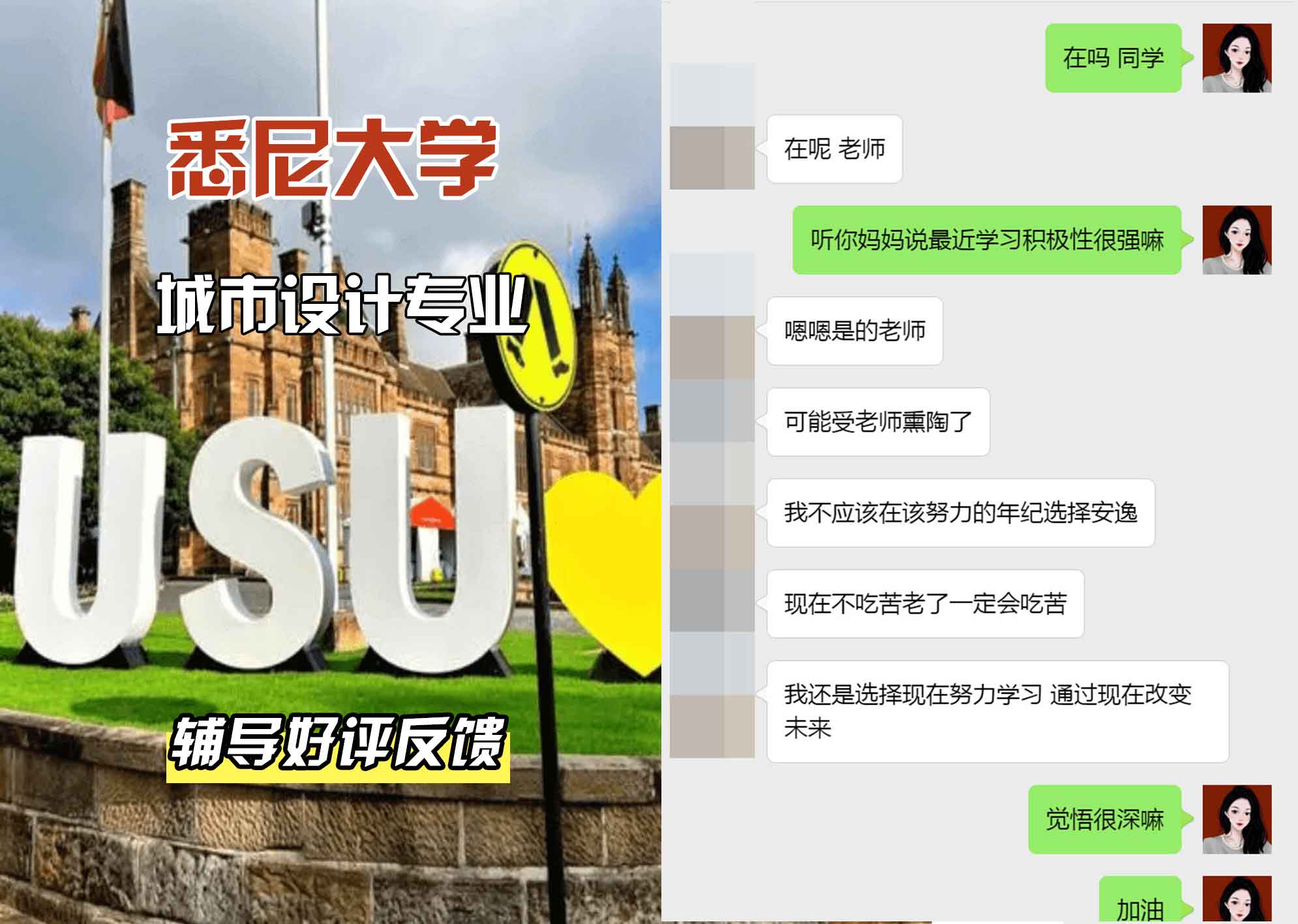 悉尼大学USYD城市设计辅导好评反馈