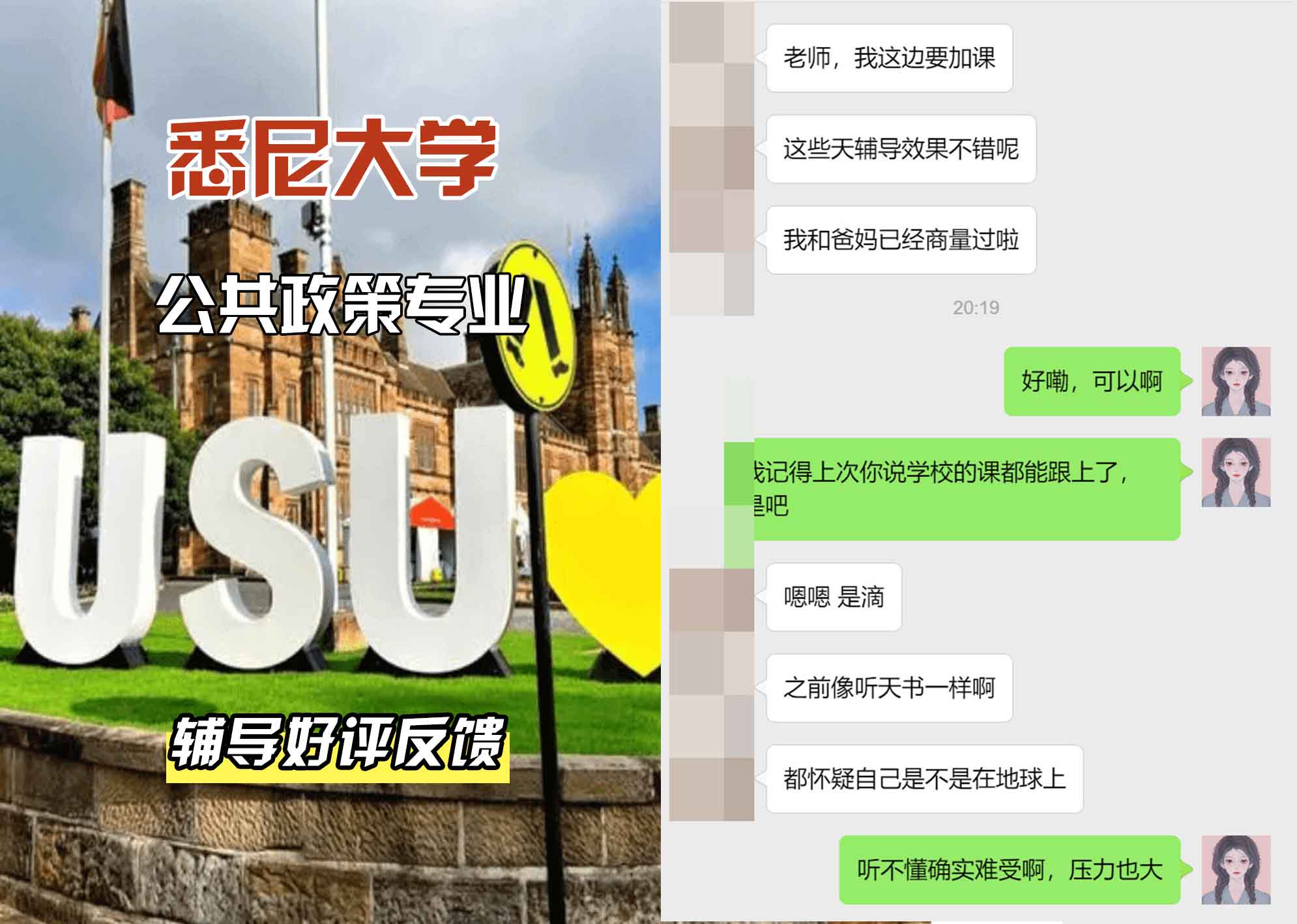 悉尼大学USYD公共政策辅导好评反馈