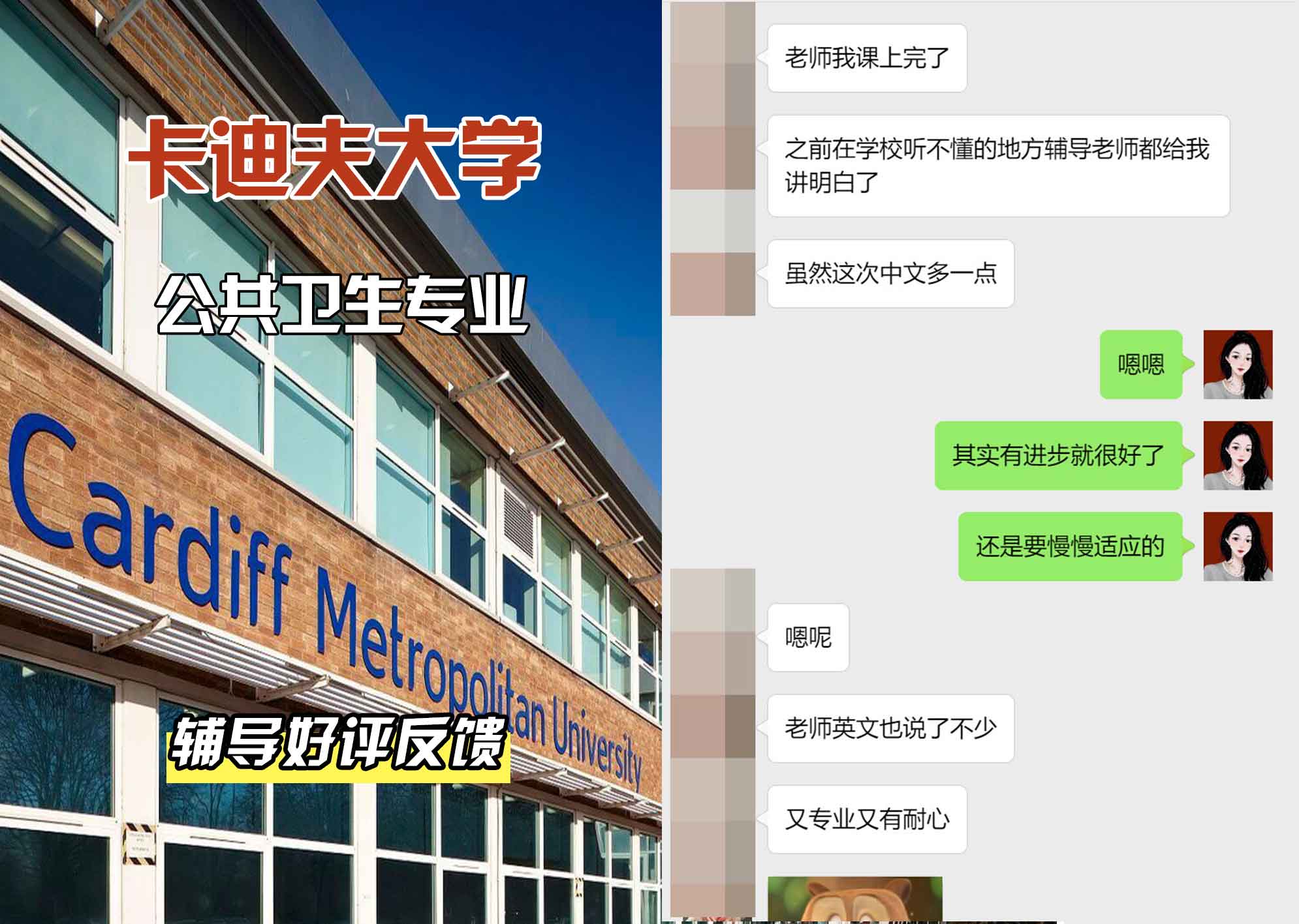 卡迪夫大学cardiff公共卫生辅导好评反馈