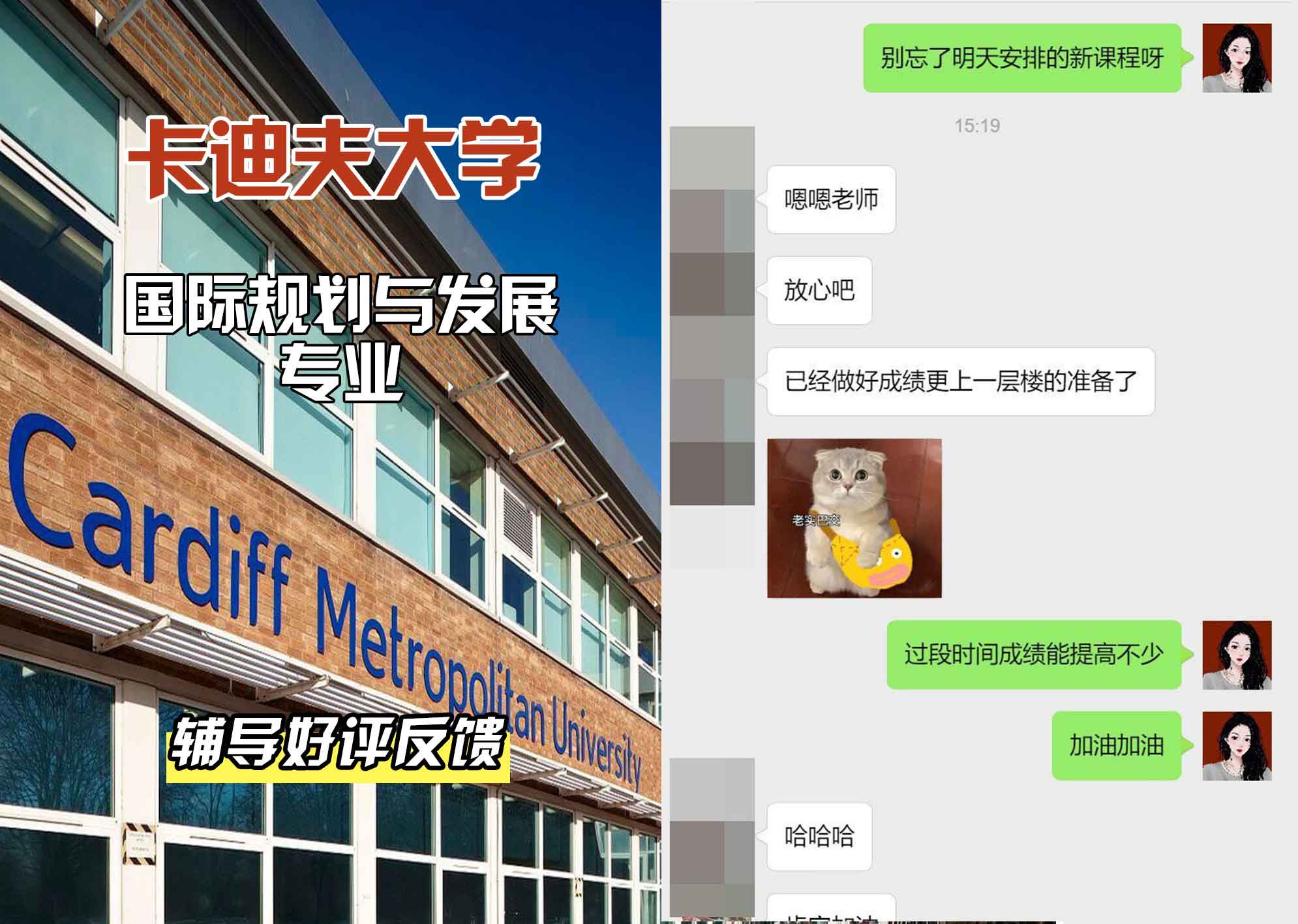 卡迪夫大学cardiff国际规划与发展辅导好评反馈