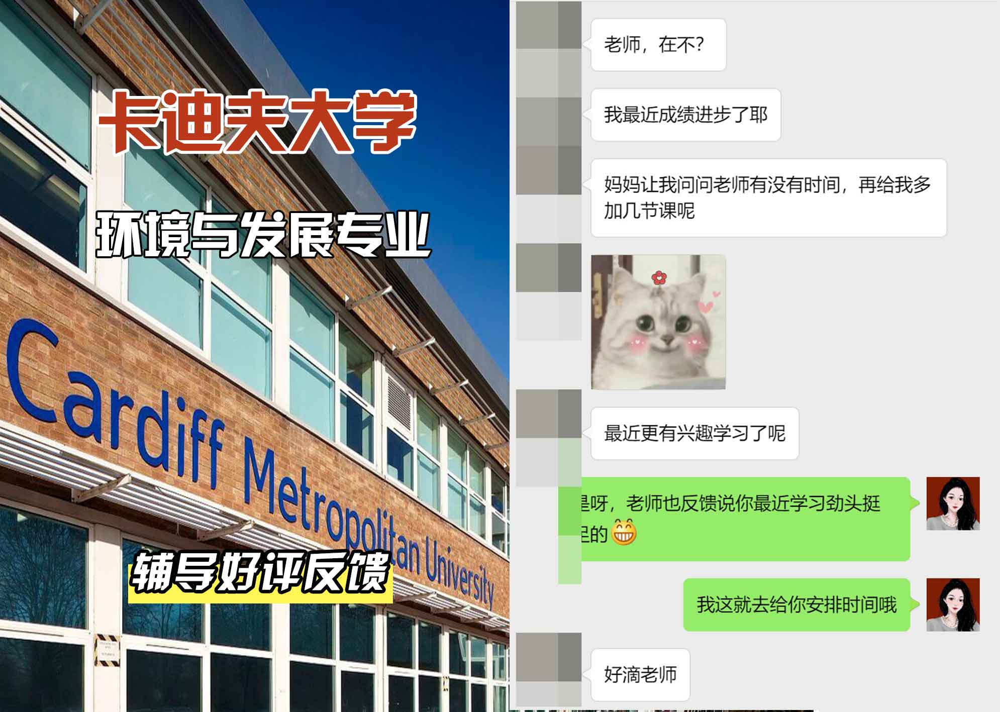 卡迪夫大学cardiff环境与发展辅导好评反馈