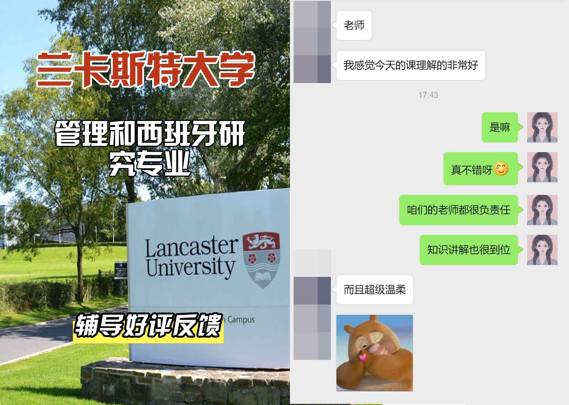 LU兰卡管理和西班牙研究辅导好评反馈