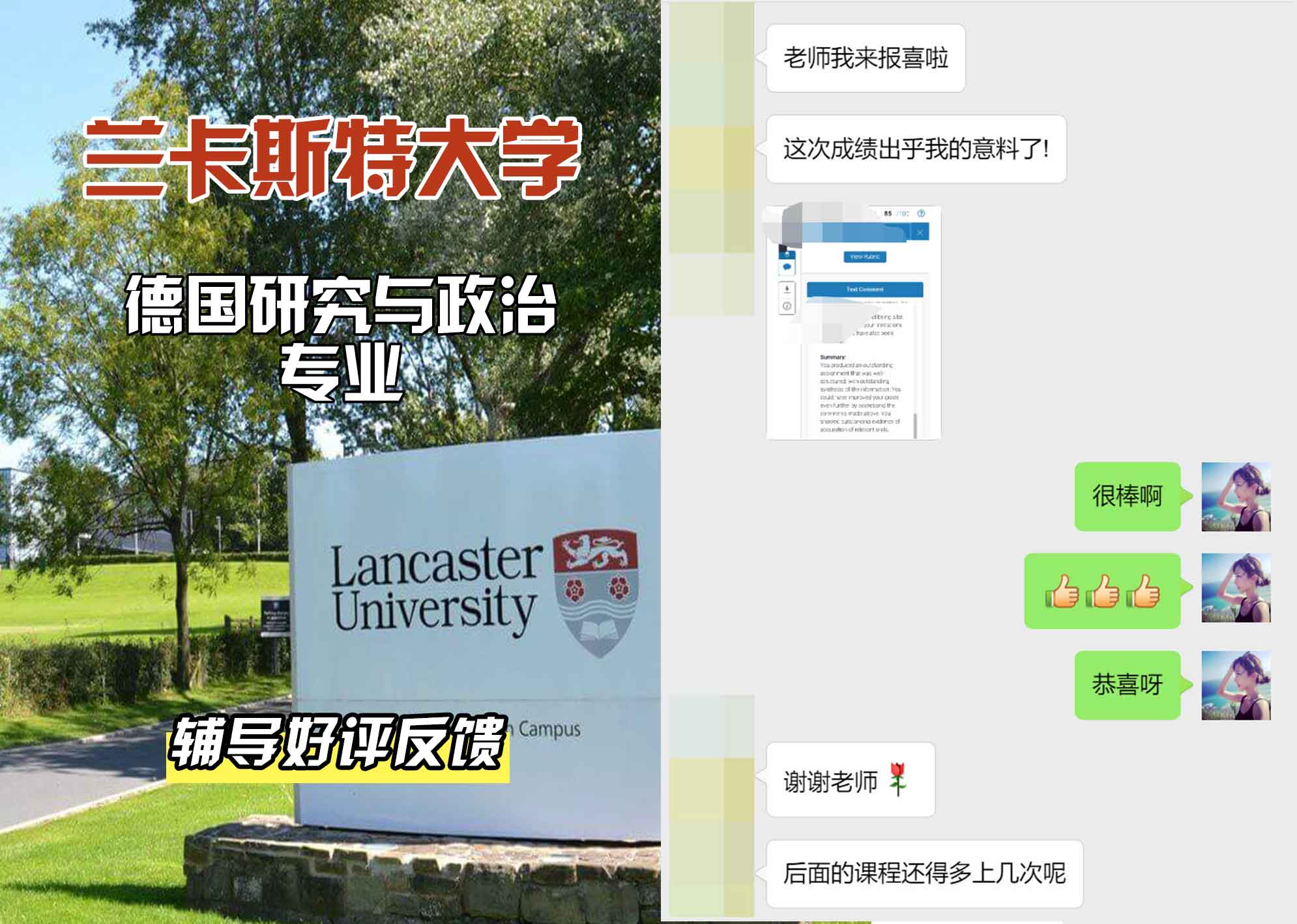 LU兰卡德国研究与政治辅导好评反馈