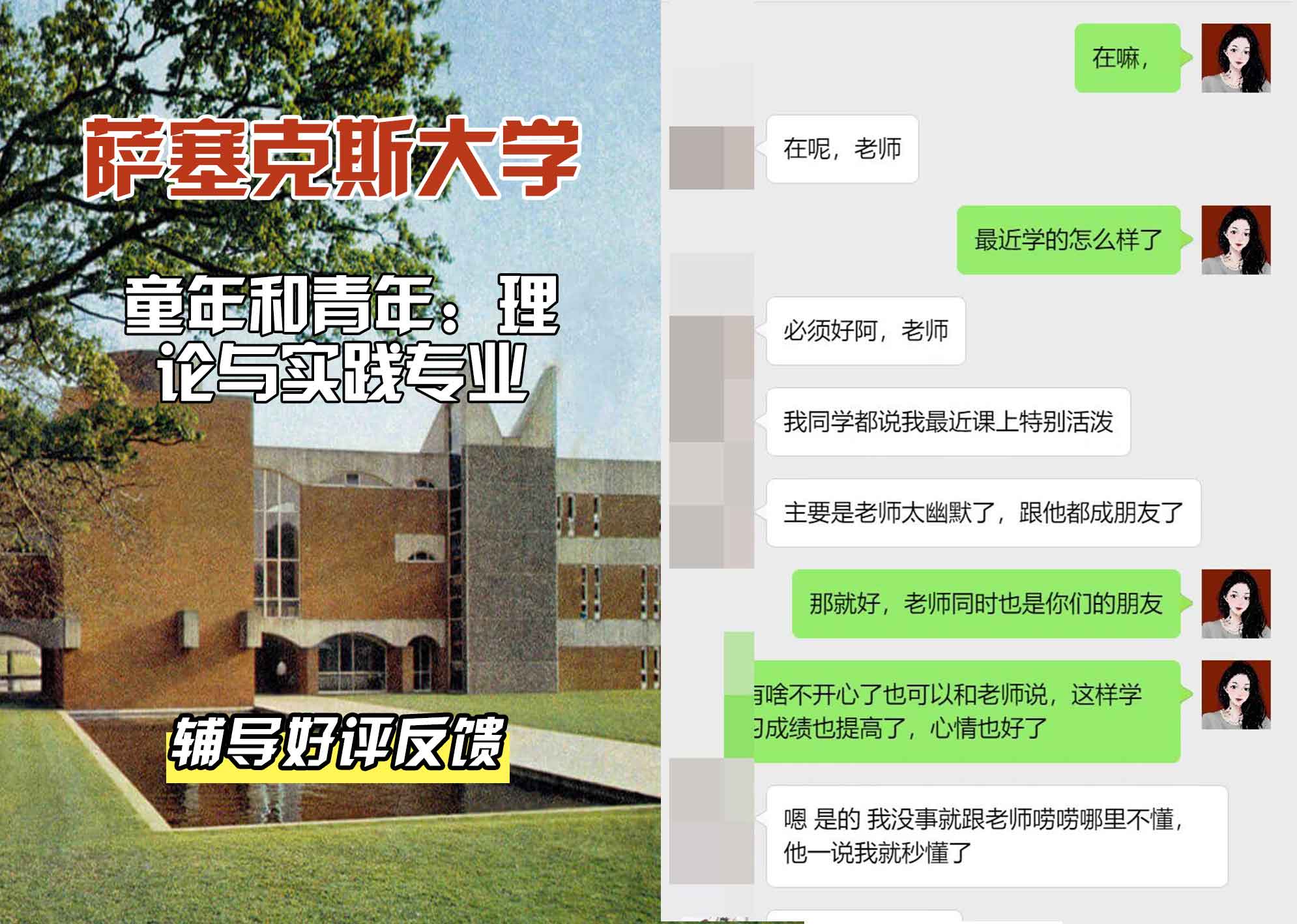 Sussex萨塞克斯大学童年和青年：理论与实践辅导好评反馈