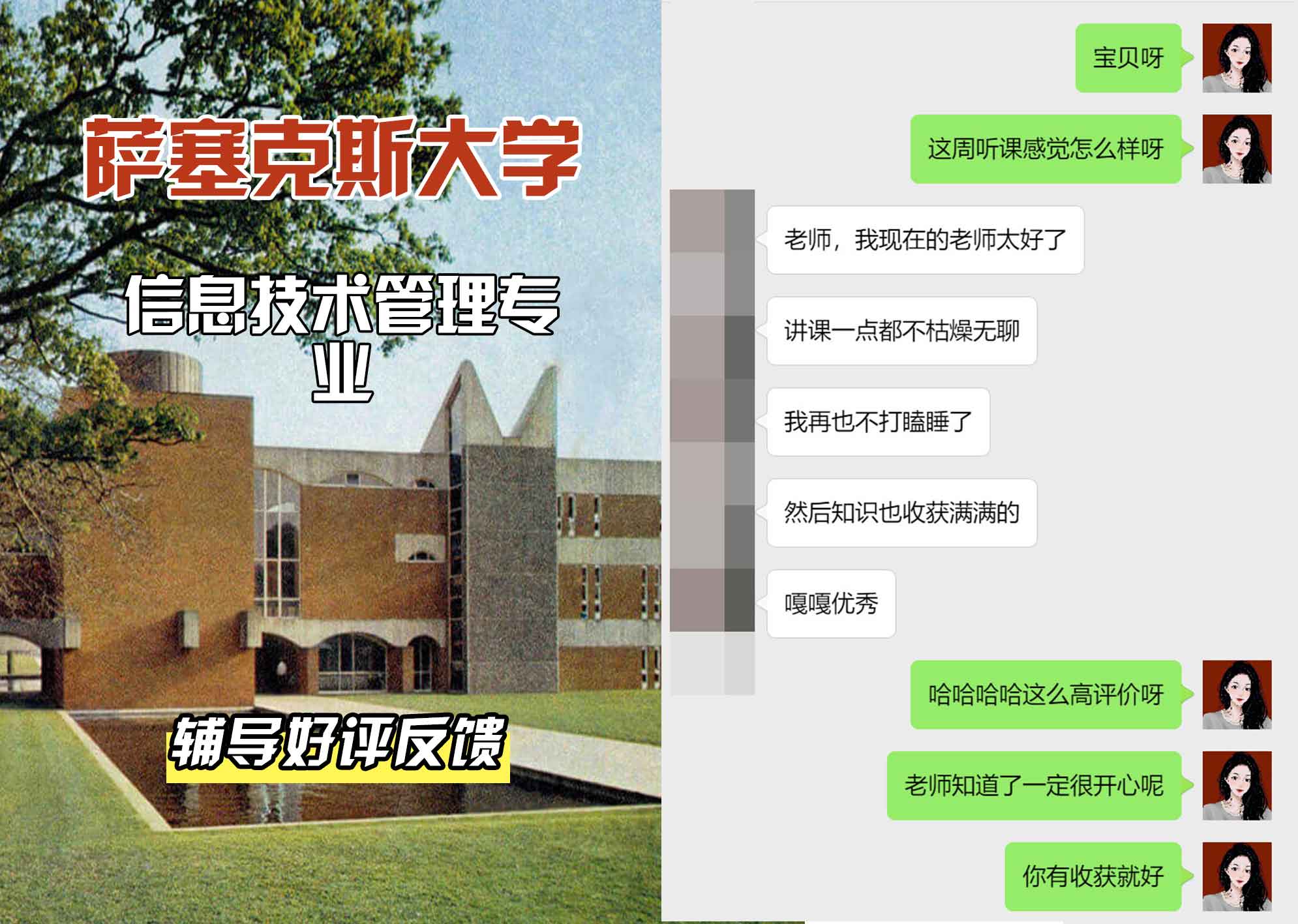 Sussex萨塞克斯大学信息技术管理辅导好评反馈
