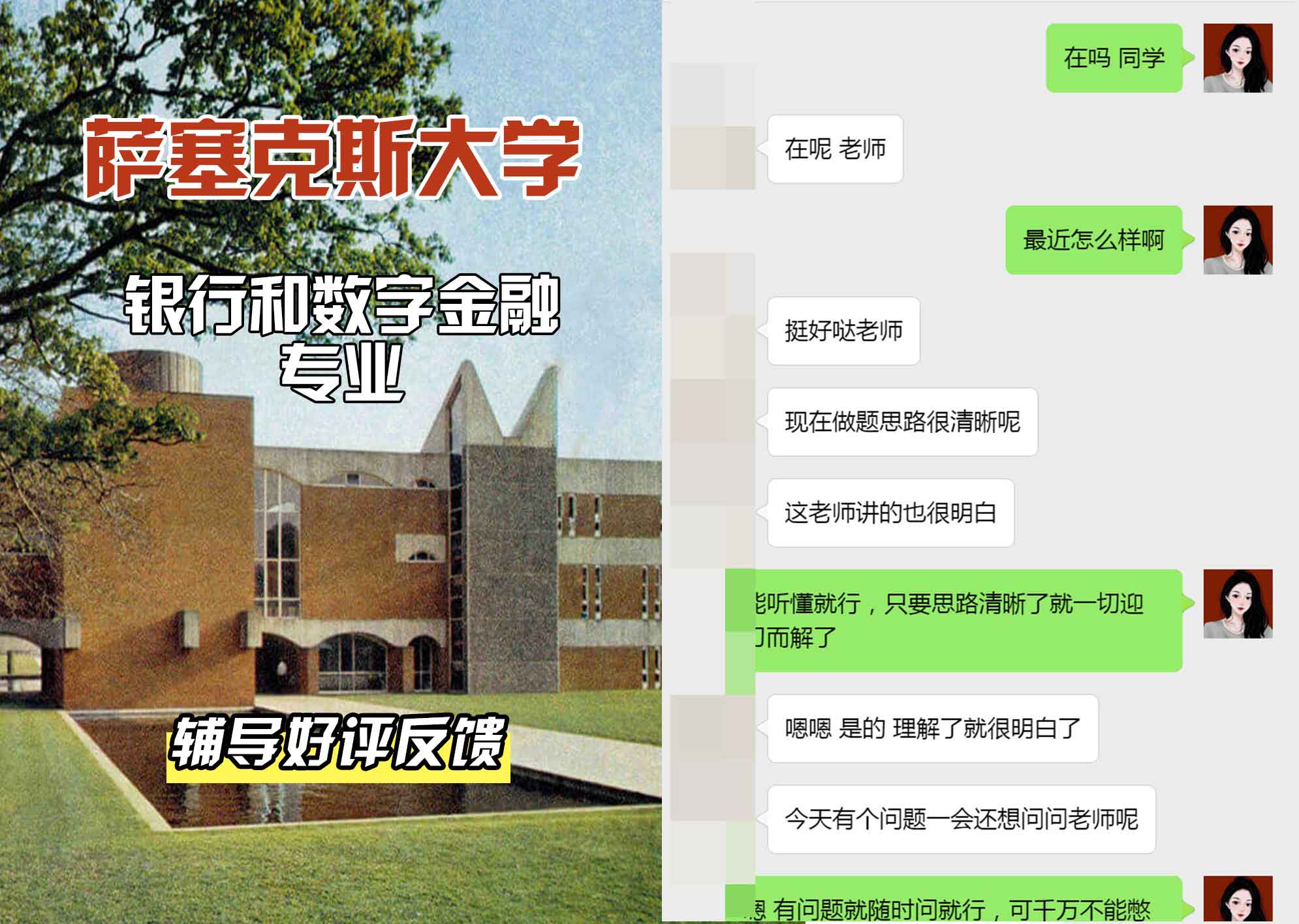 Sussex萨塞克斯大学银行和数字金融辅导好评反馈