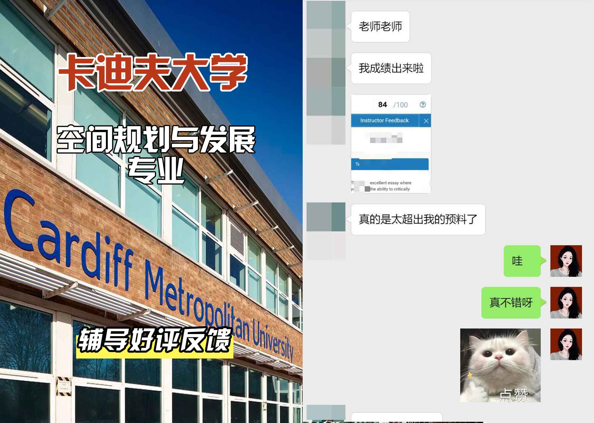 卡迪夫大学cardiff空间规划与发展辅导好评反馈