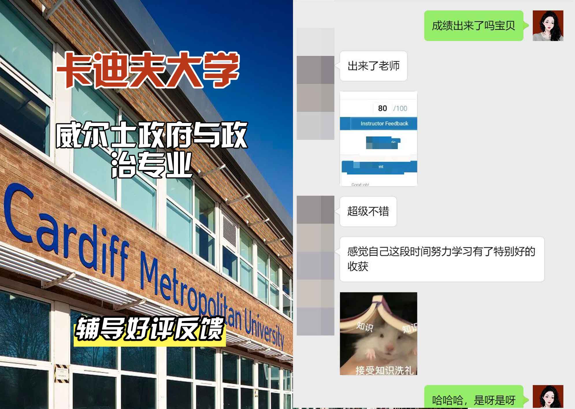 卡迪夫大学cardiff威尔士政府与政治辅导好评反馈
