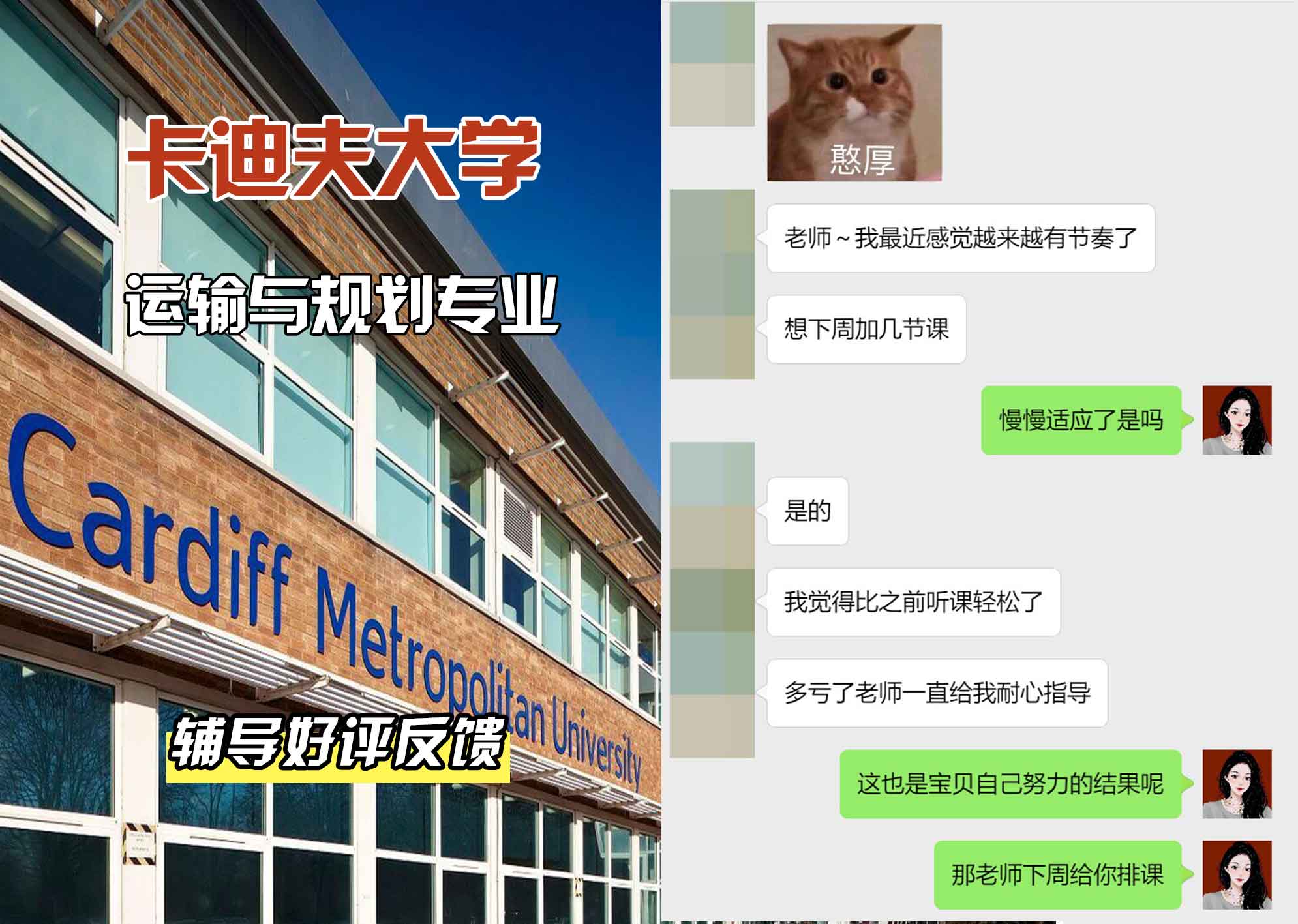 卡迪夫大学cardiff运输与规划辅导好评反馈